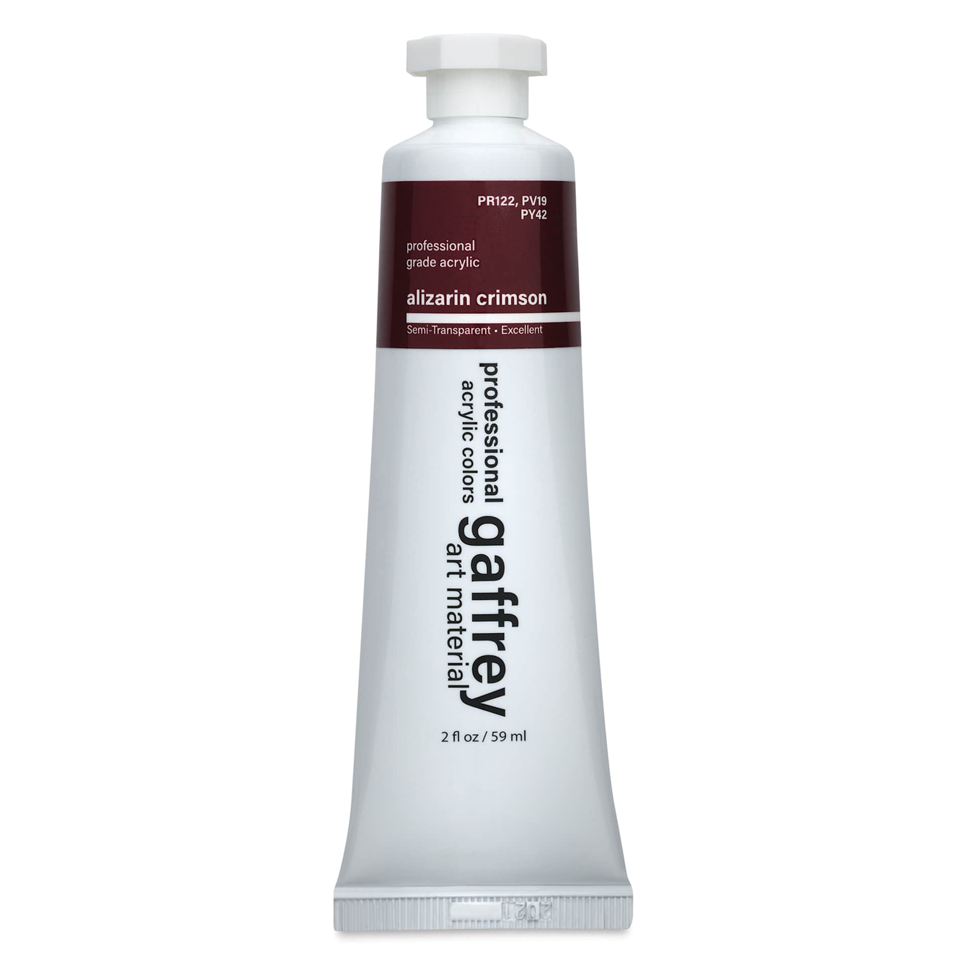 Gaffrey Art Material Standard Body Acrylic Paint - Alizarin Crimson, 59 ml tube