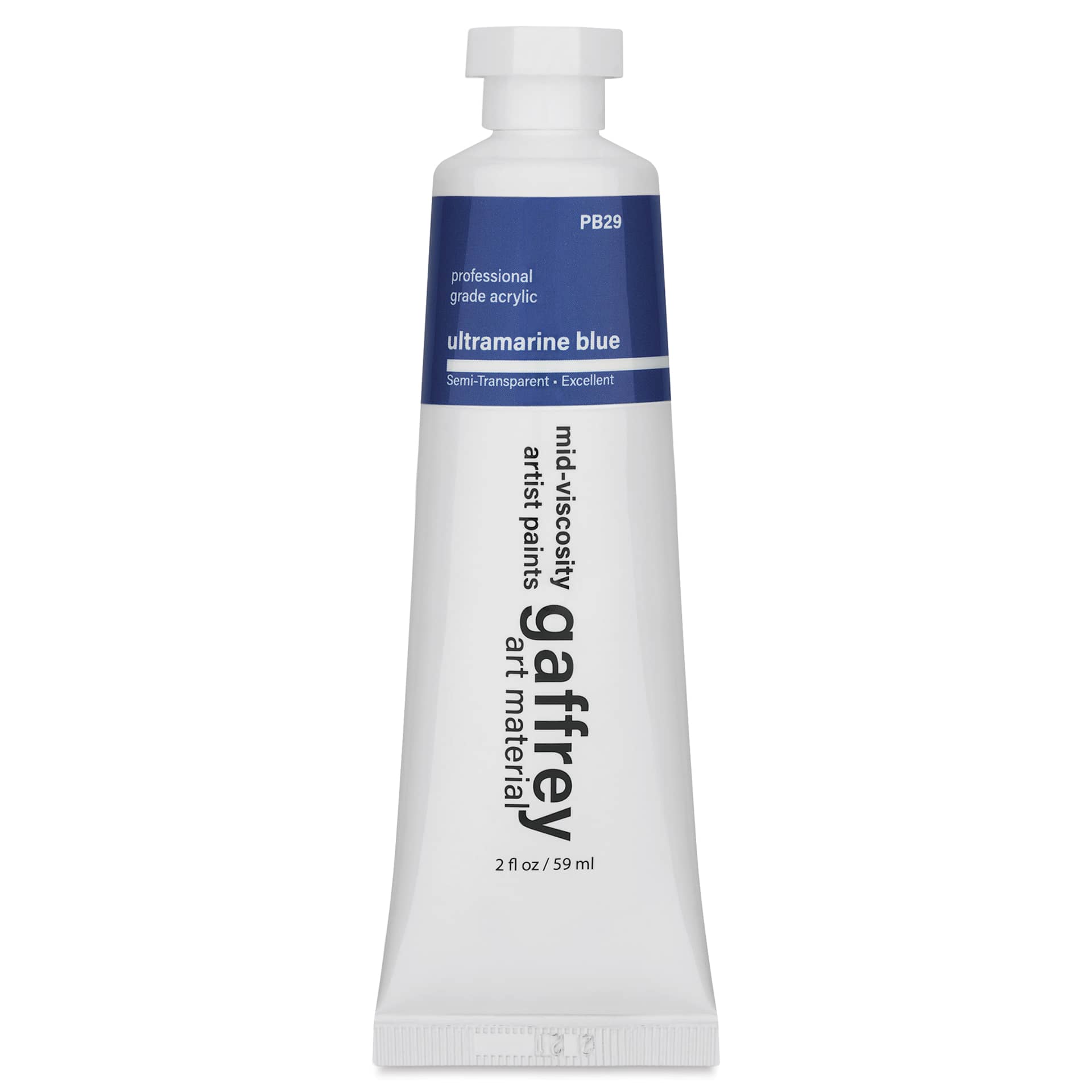 Gaffrey Art Material Standard Body Acrylic Paint - Ultramarine Blue, 59 ml tube