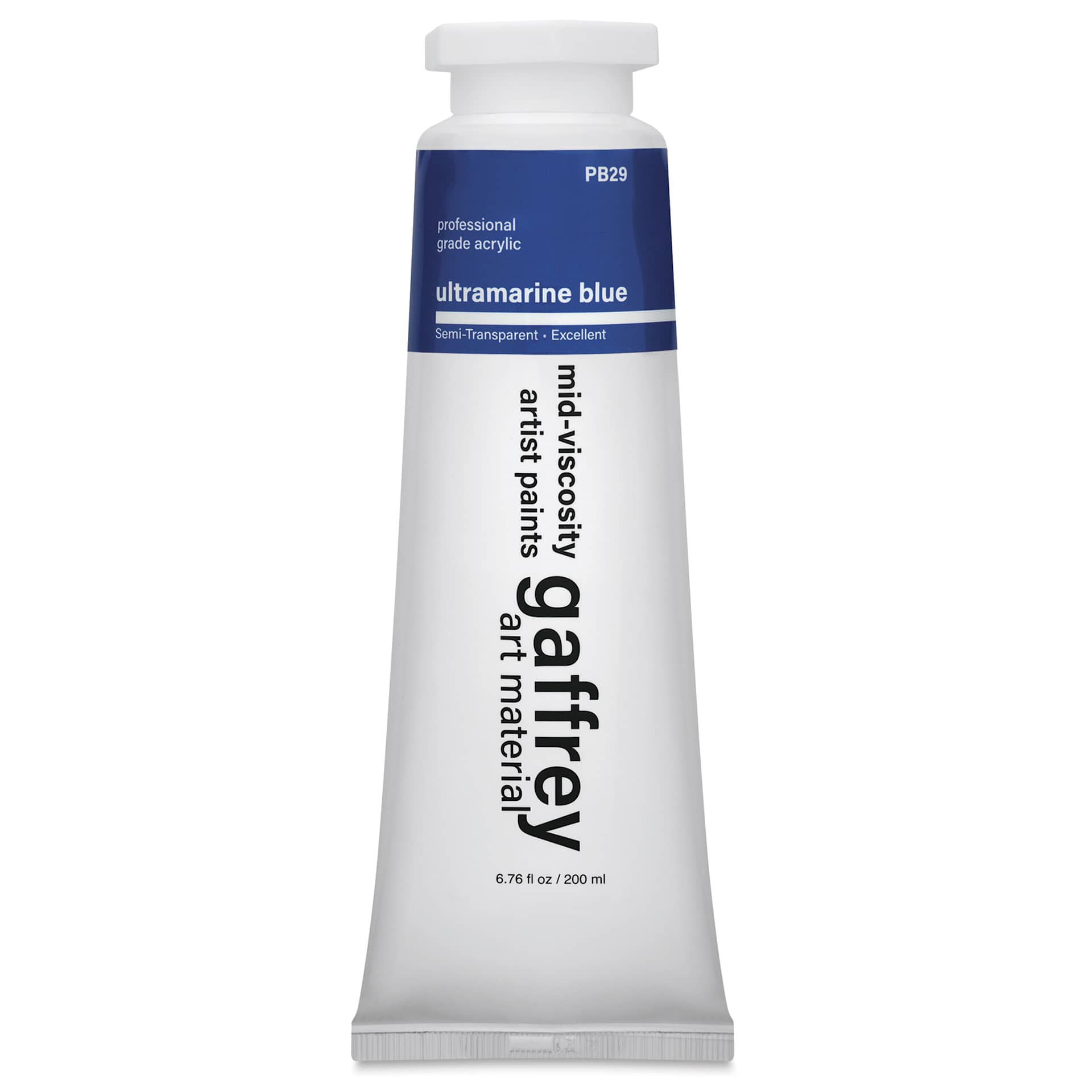 Gaffrey Art Material Standard Body Acrylic Paint - Ultramarine Blue, 200 ml tube