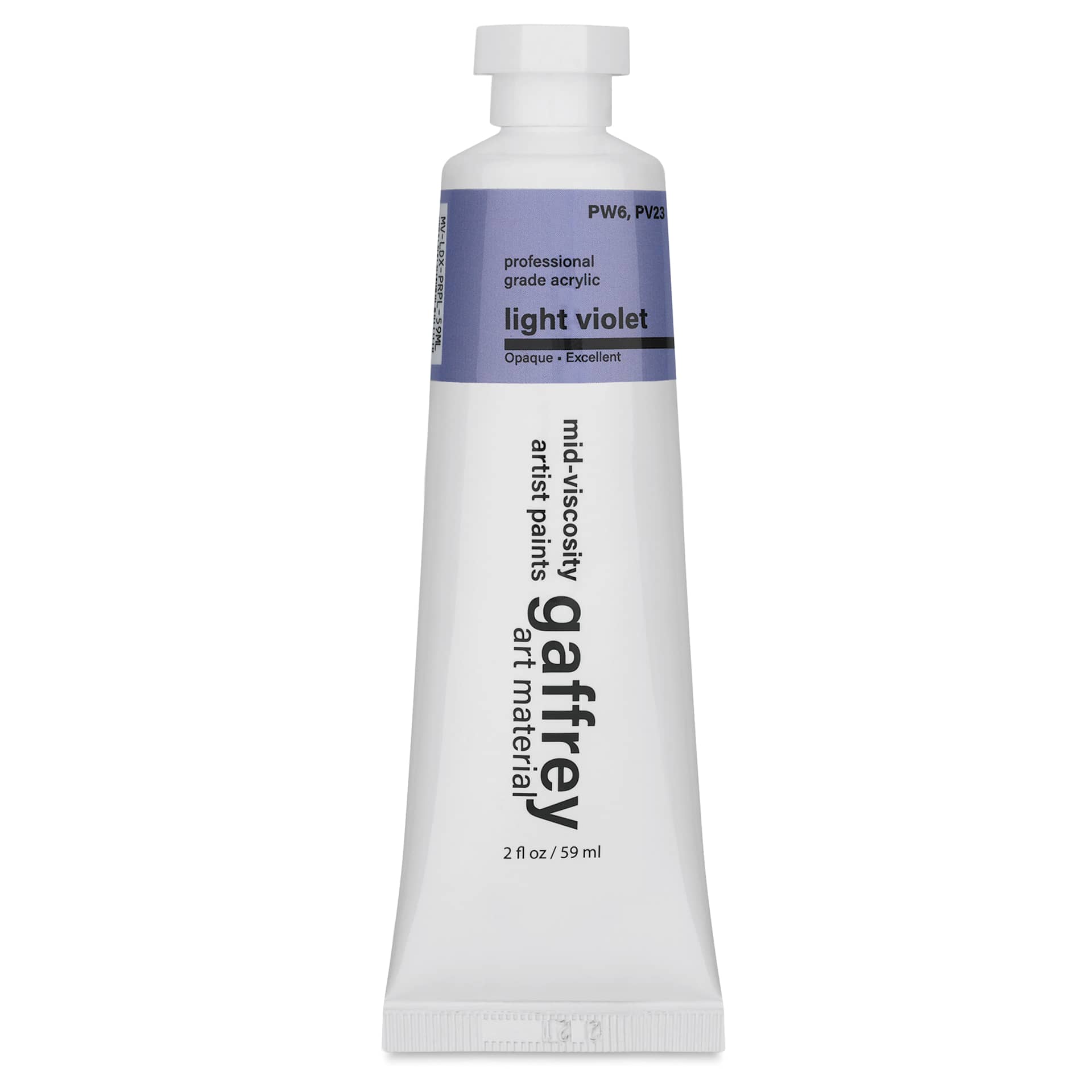 Gaffrey Art Material Standard Body Acrylic Paint - Light Violet, 59 ml tube