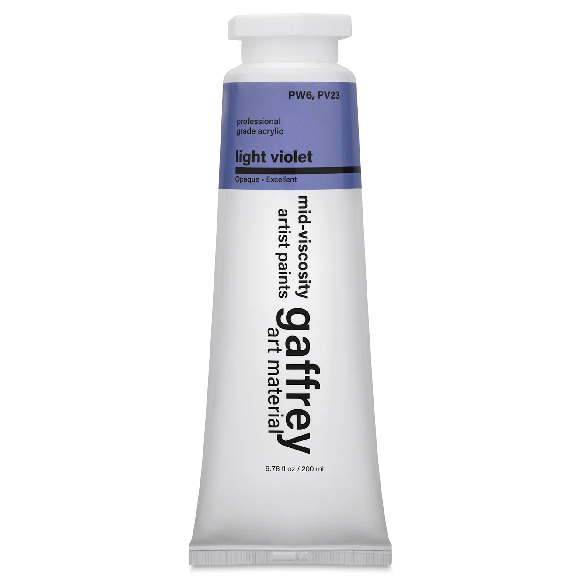 Gaffrey Art Material Standard Body Acrylic Paint - Light Violet, 200 ml tube