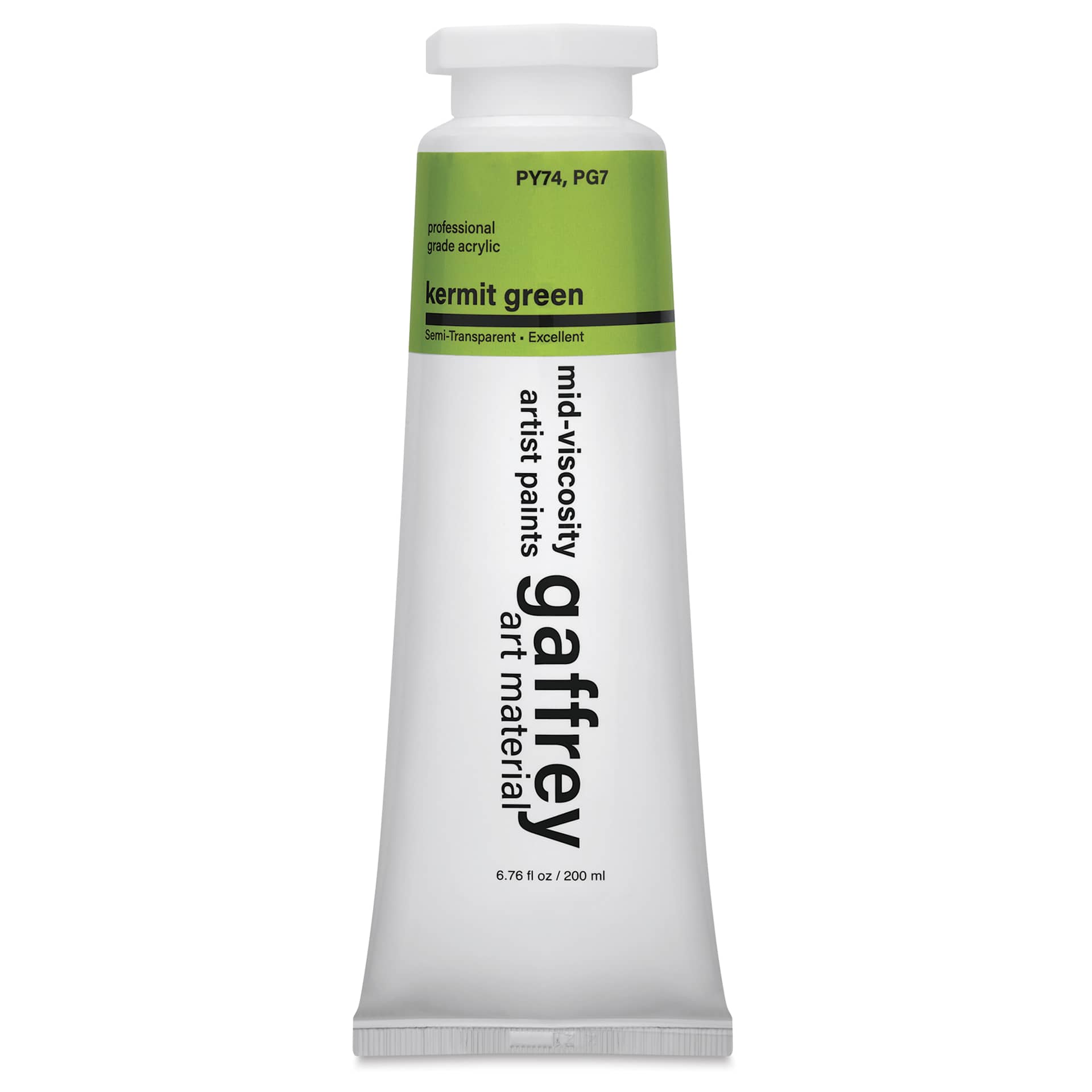 Gaffrey Art Material Standard Body Acrylic Paint - Kermit Green, 200 ml tube