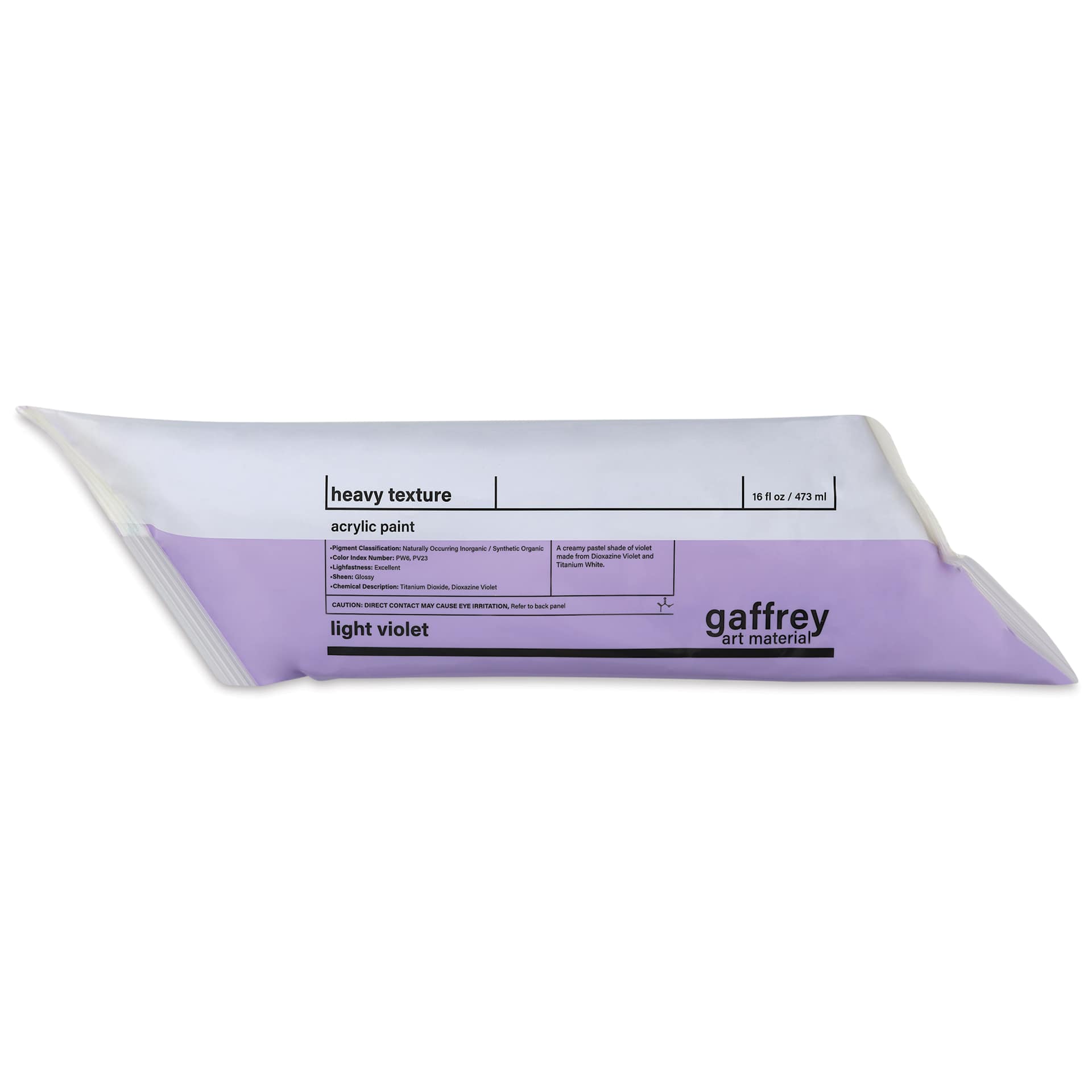 Gaffrey Heavy Body Texture Acrylic Paint - Light Violet, 16 oz
