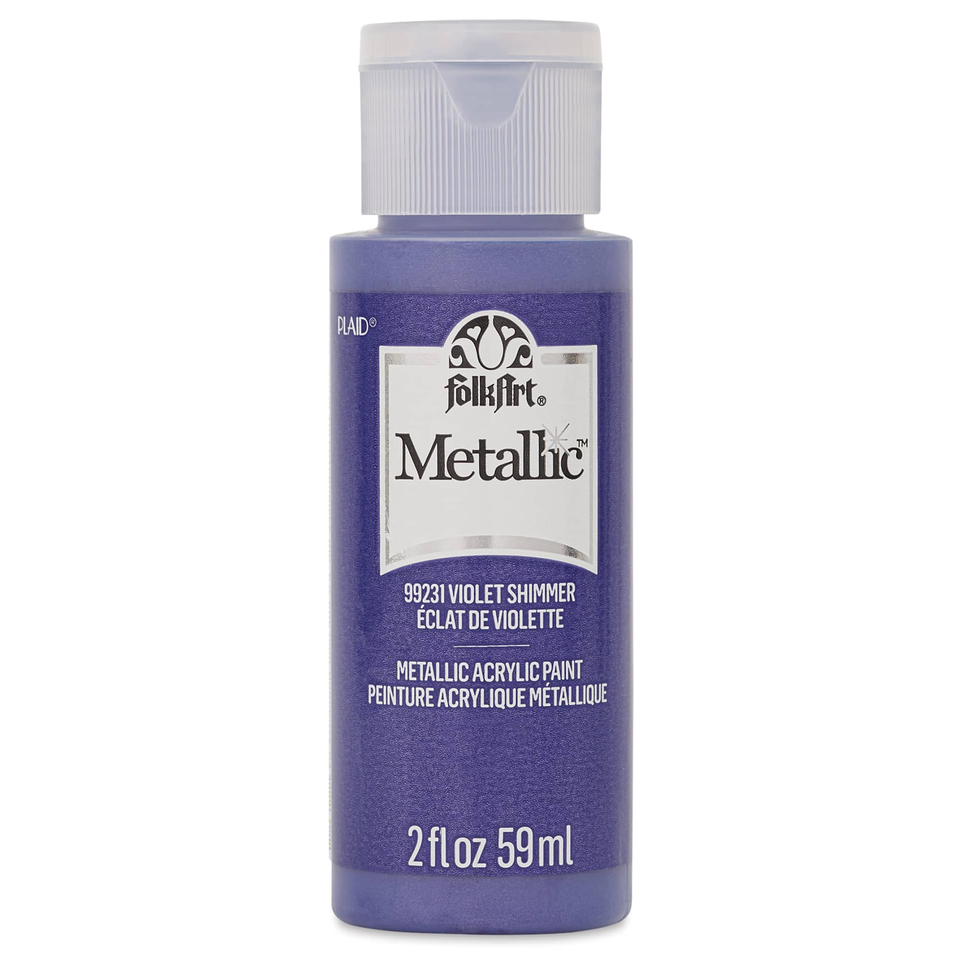 FolkArt Metallic Acrylic Paint - Violet Shimmer, 59 ml