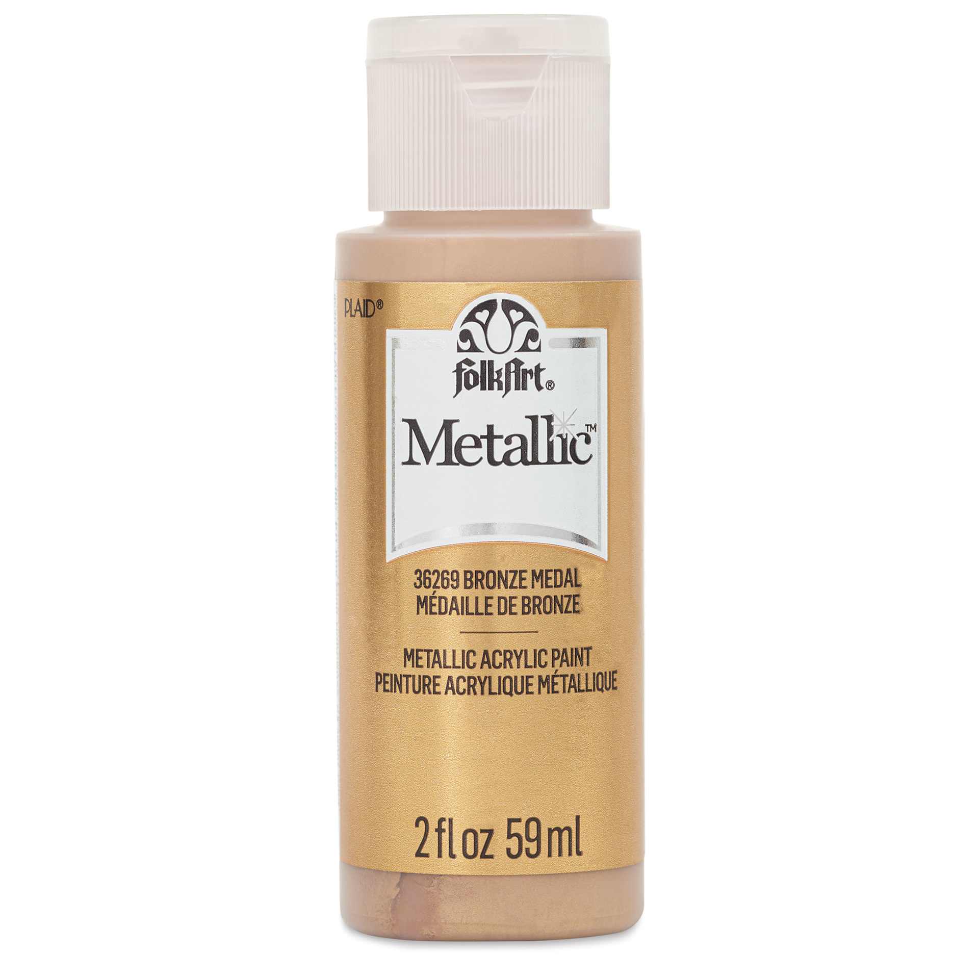 FolkArt Metallic Acrylic Paint - Bronze Metal, 59 ml