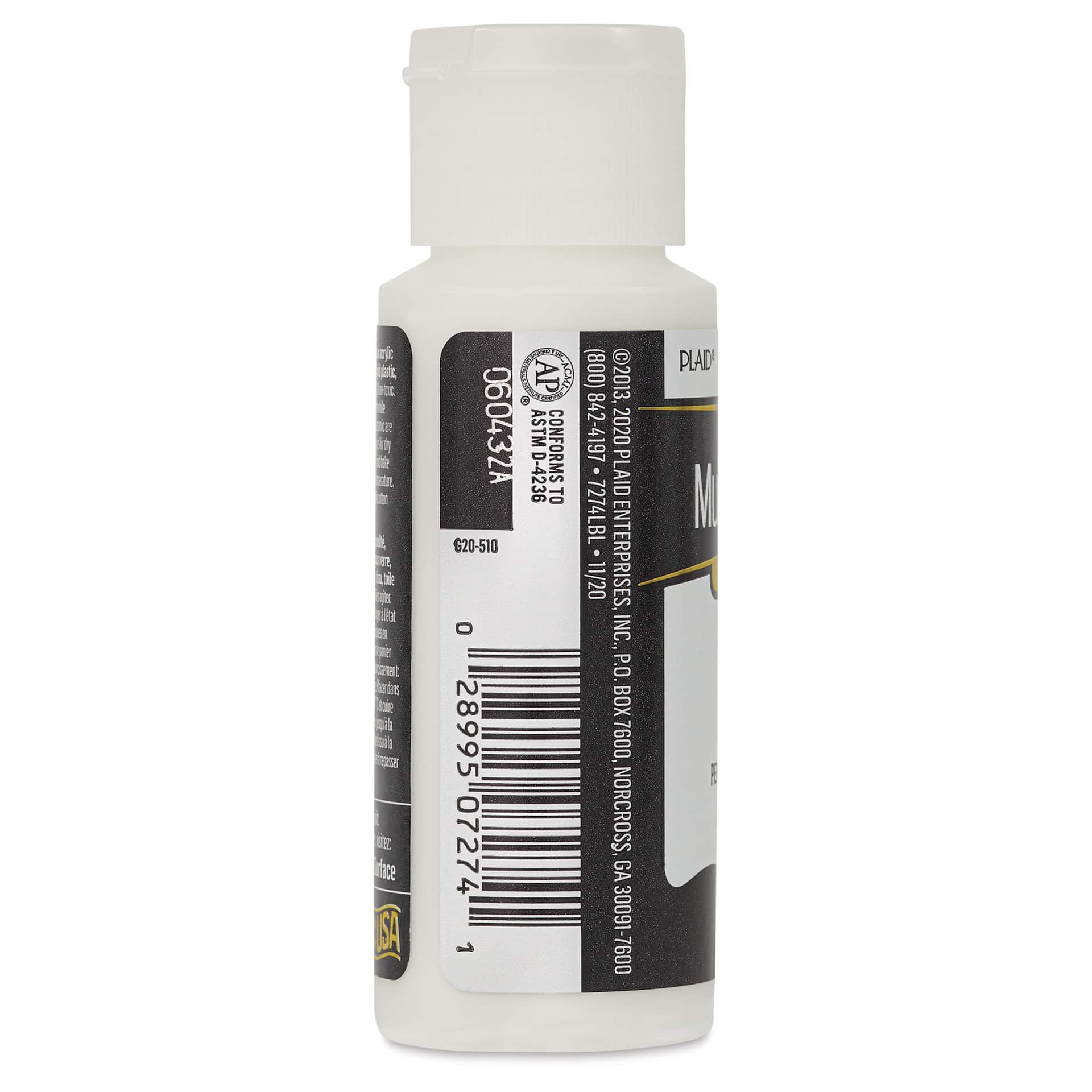 FolkArt Multi-Surface Acrylic Paint - Cottage White, 59 ml bottle side