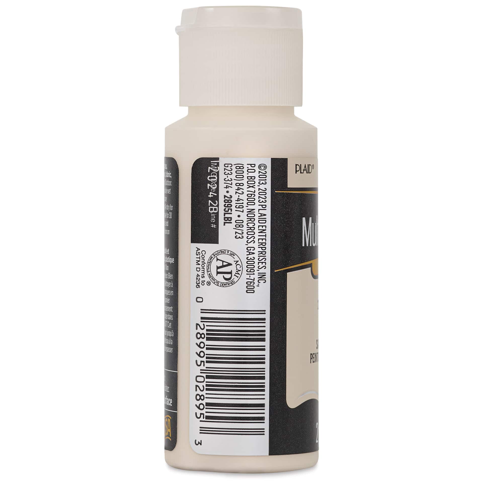 FolkArt Multi-Surface Acrylic Paint - Parchment, 59 ml bottle side