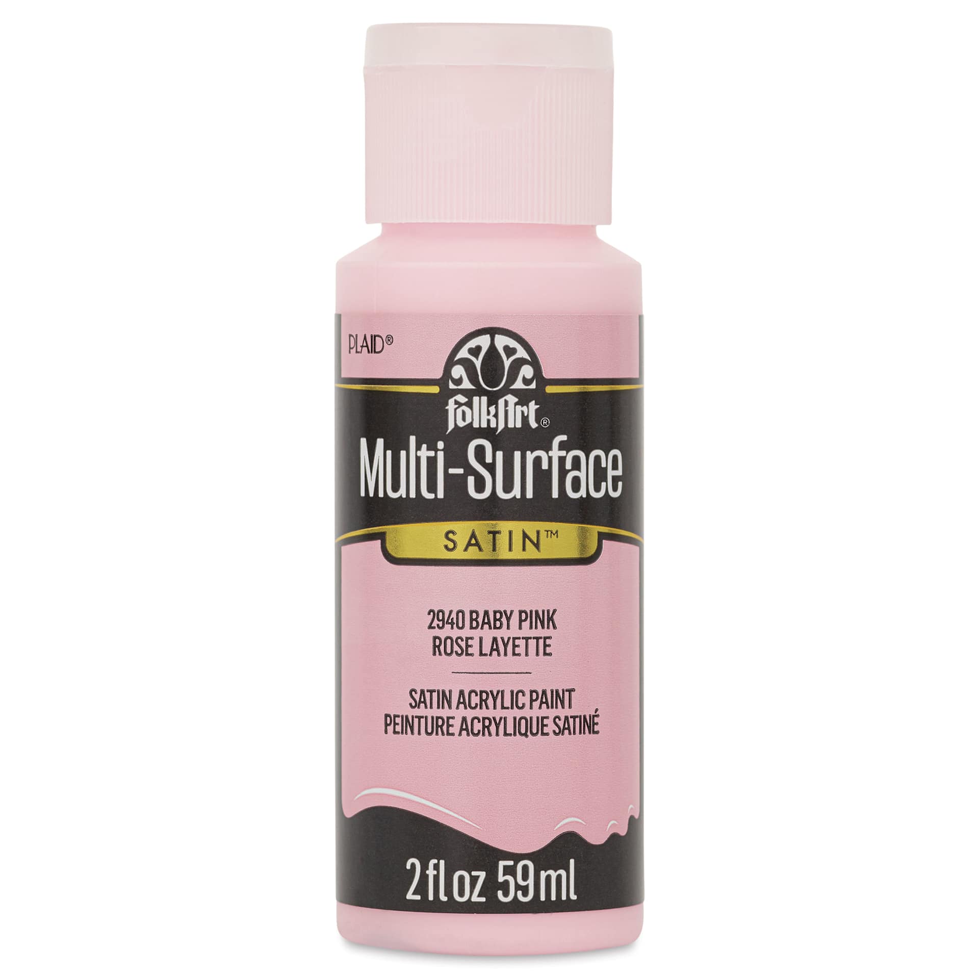 FolkArt Multi-Surface Acrylic Paint - Baby Pink, 59 ml