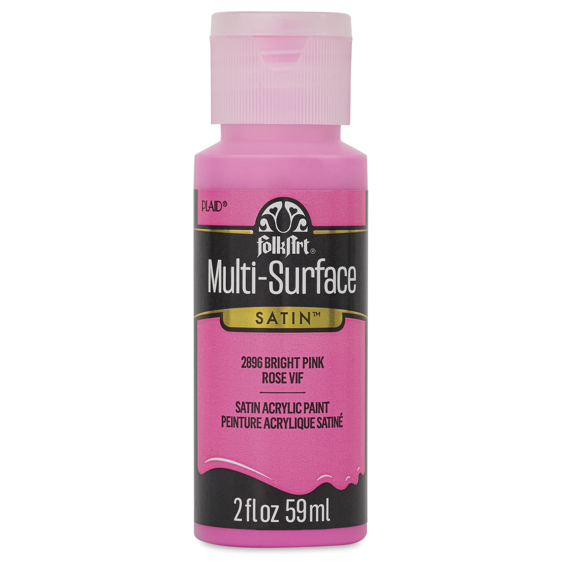 FolkArt Multi-Surface Acrylic Paint - Bright Pink, 59 ml