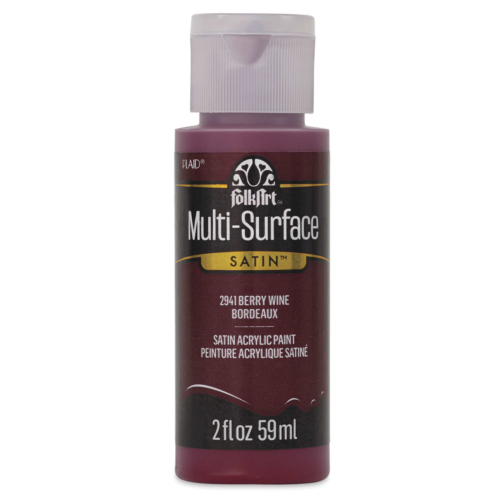 FolkArt Multi-Surface Acrylic Paint - Berry Wine, 59 ml