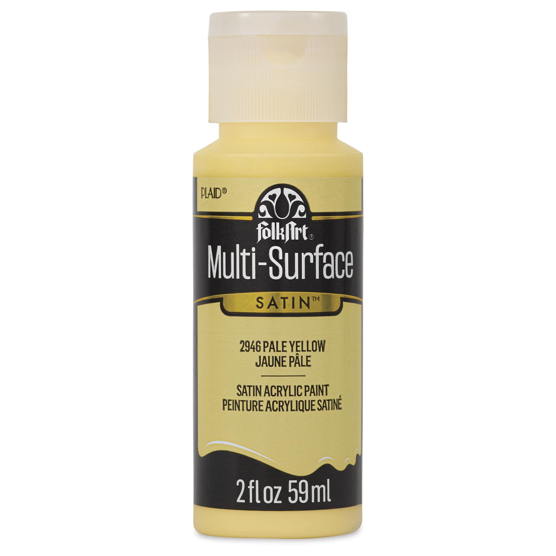 FolkArt Multi-Surface Acrylic Paint - Pale Yellow, 59 ml