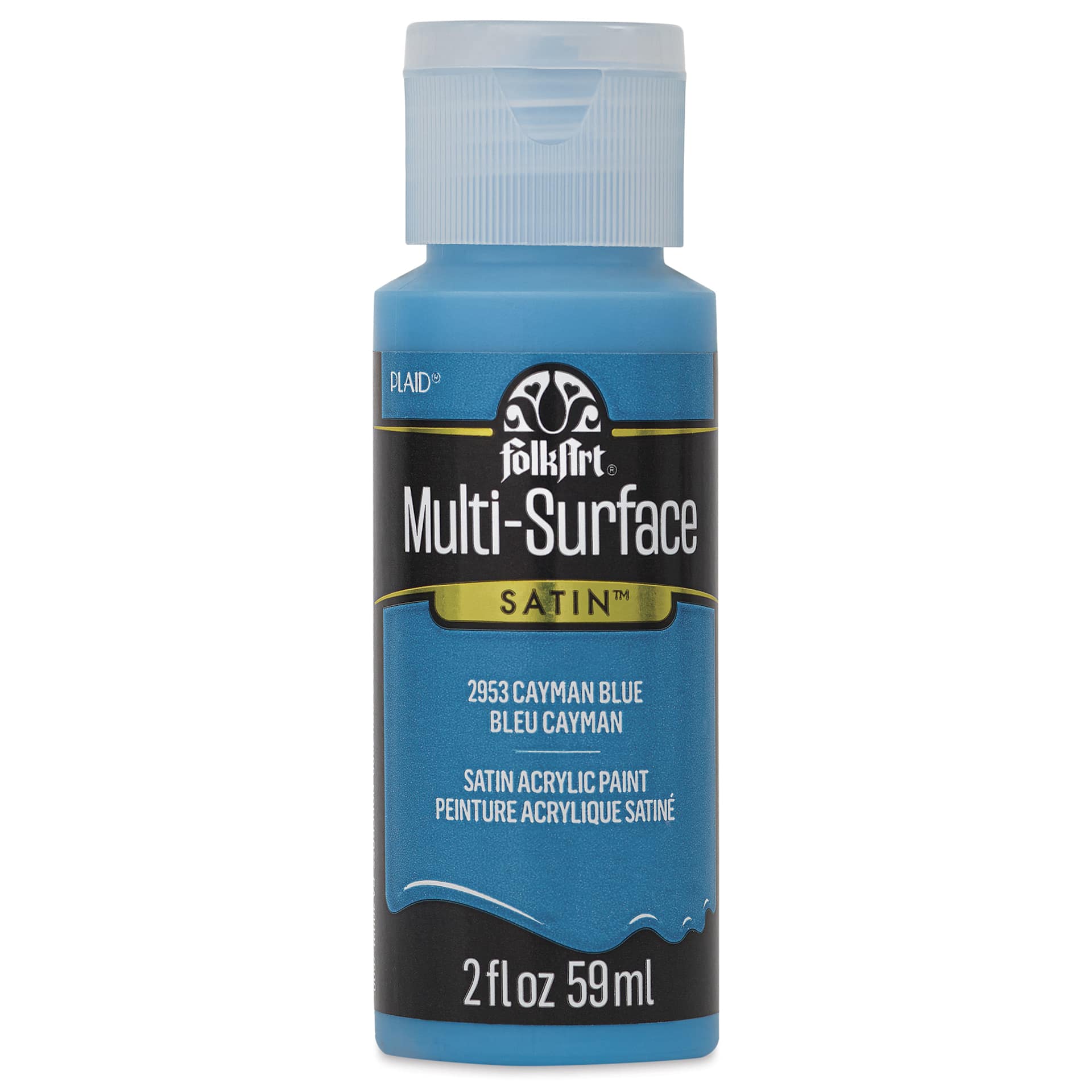 FolkArt Multi-Surface Acrylic Paint - Cayman Blue, 59 ml