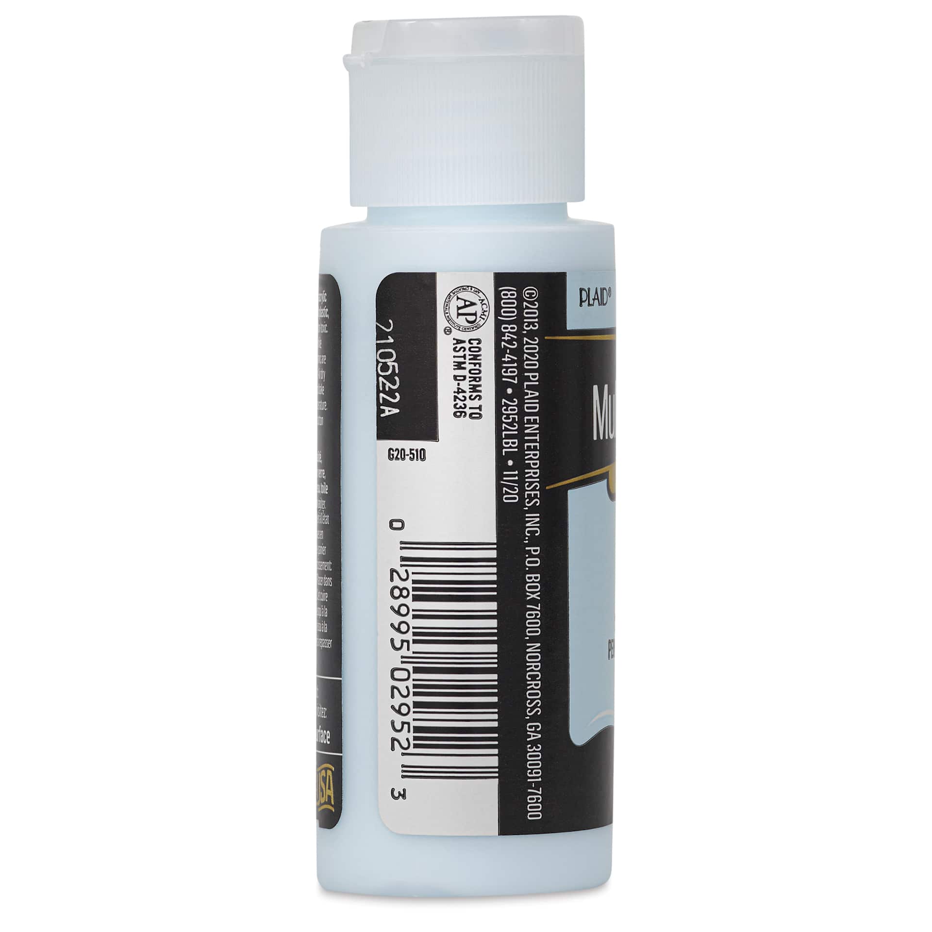 FolkArt Multi-Surface Acrylic Paint - Sky Mist, 59 ml bottle side
