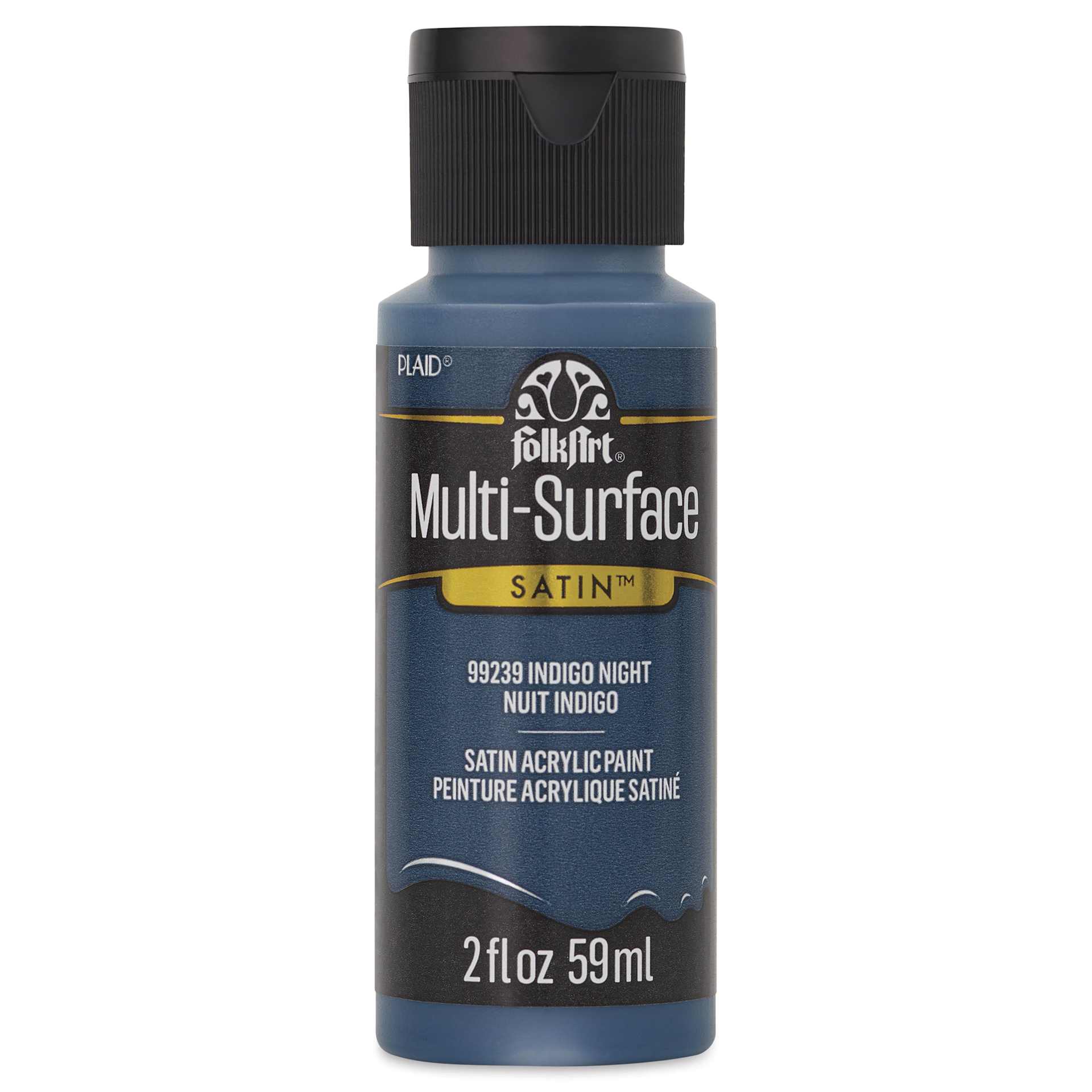 FolkArt Multi-Surface Acrylic Paint - Indigo Night, 59 ml