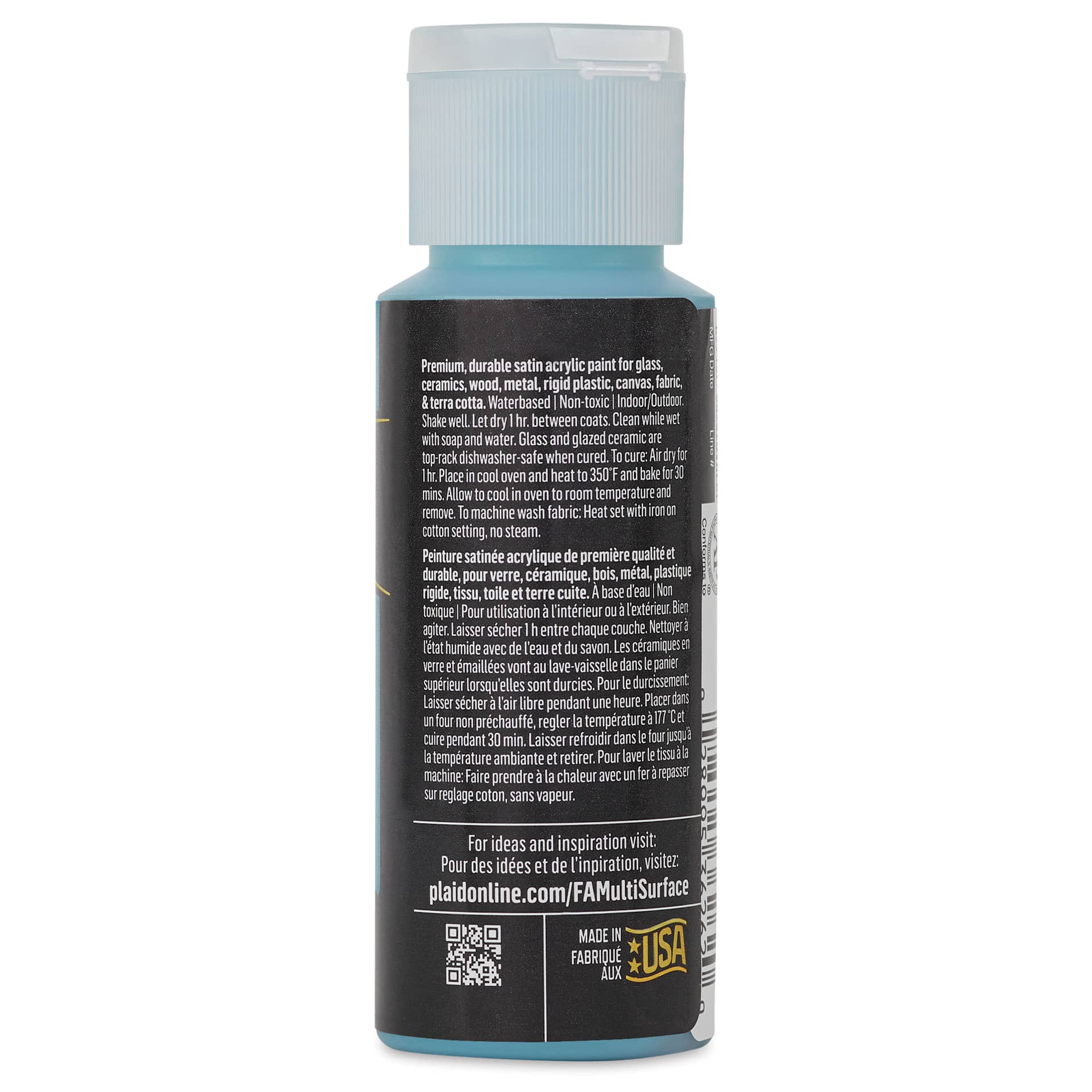 FolkArt Multi-Surface Acrylic Paint - Hawaiian Surf, 59 ml back