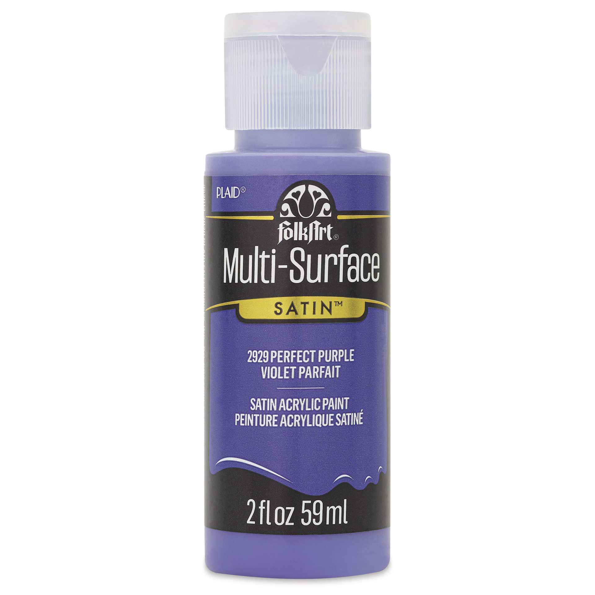FolkArt Multi-Surface Acrylic Paint - Perfect Purple, 59 ml