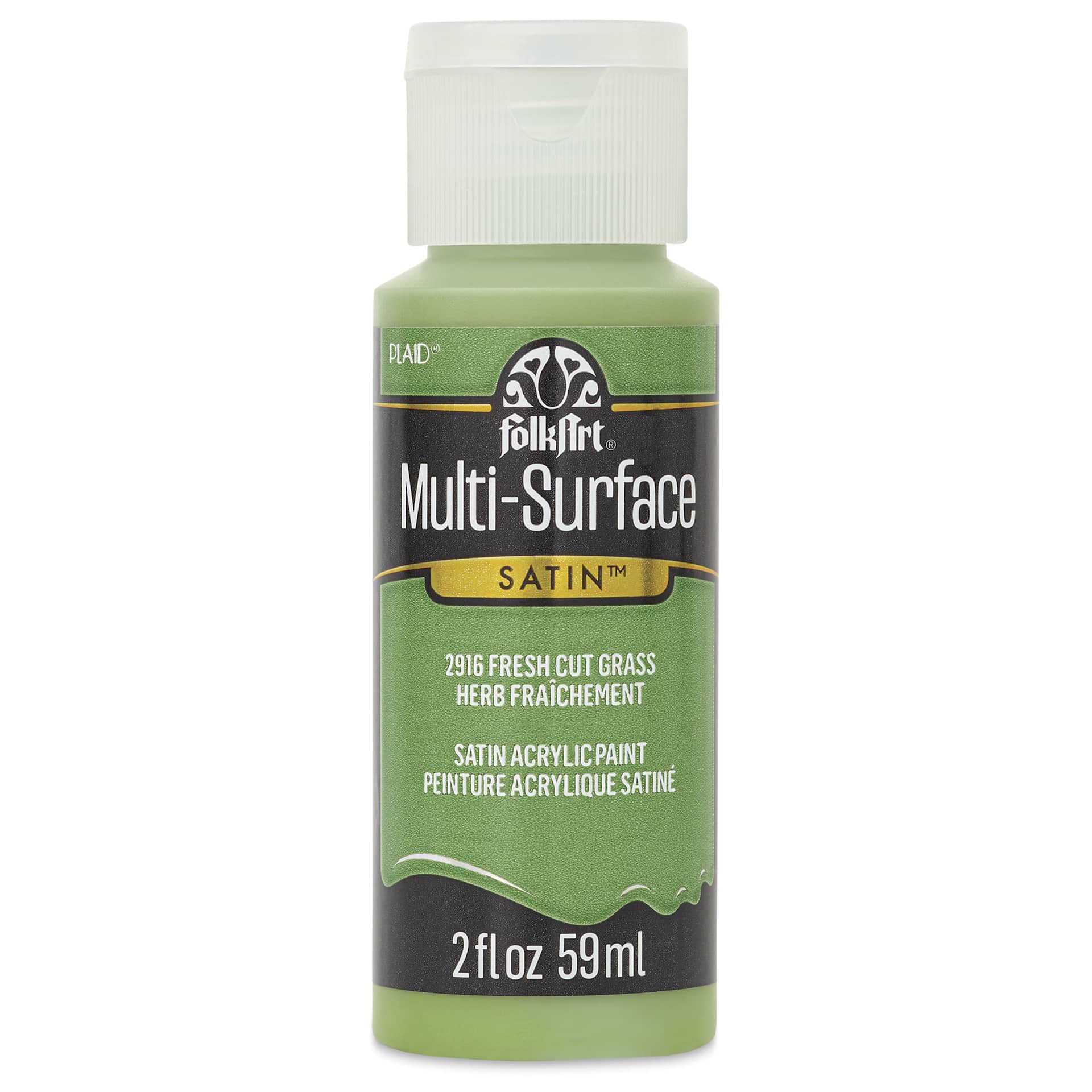 FolkArt Multi-Surface Acrylic Paint - Fresh Cut Grass, 59 ml