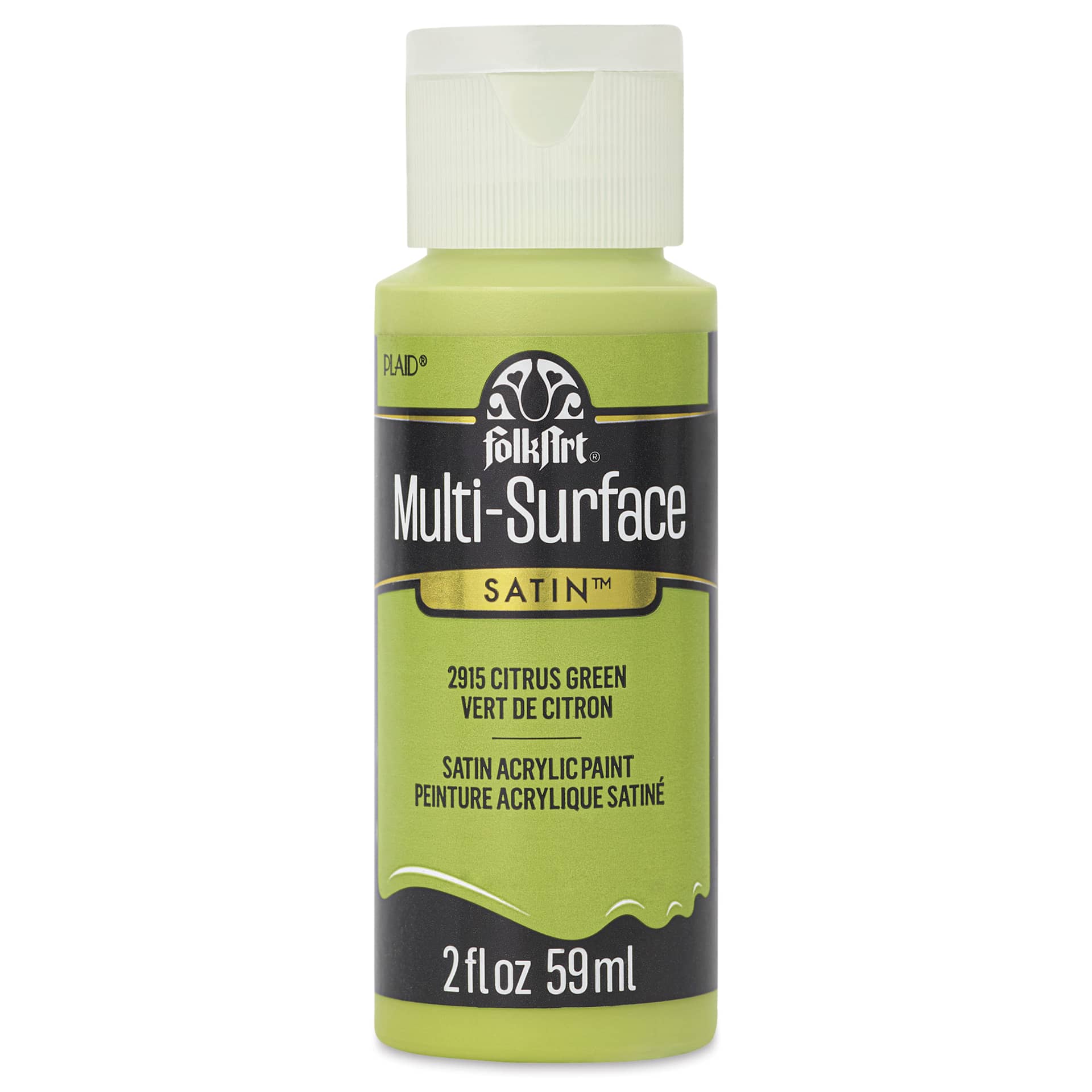 FolkArt Multi-Surface Acrylic Paint - Citrus Green, 59 ml