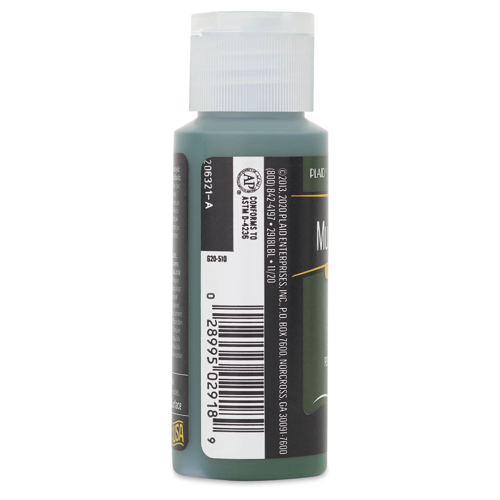 FolkArt Multi-Surface Acrylic Paint - Thicket, 59 ml bottle side