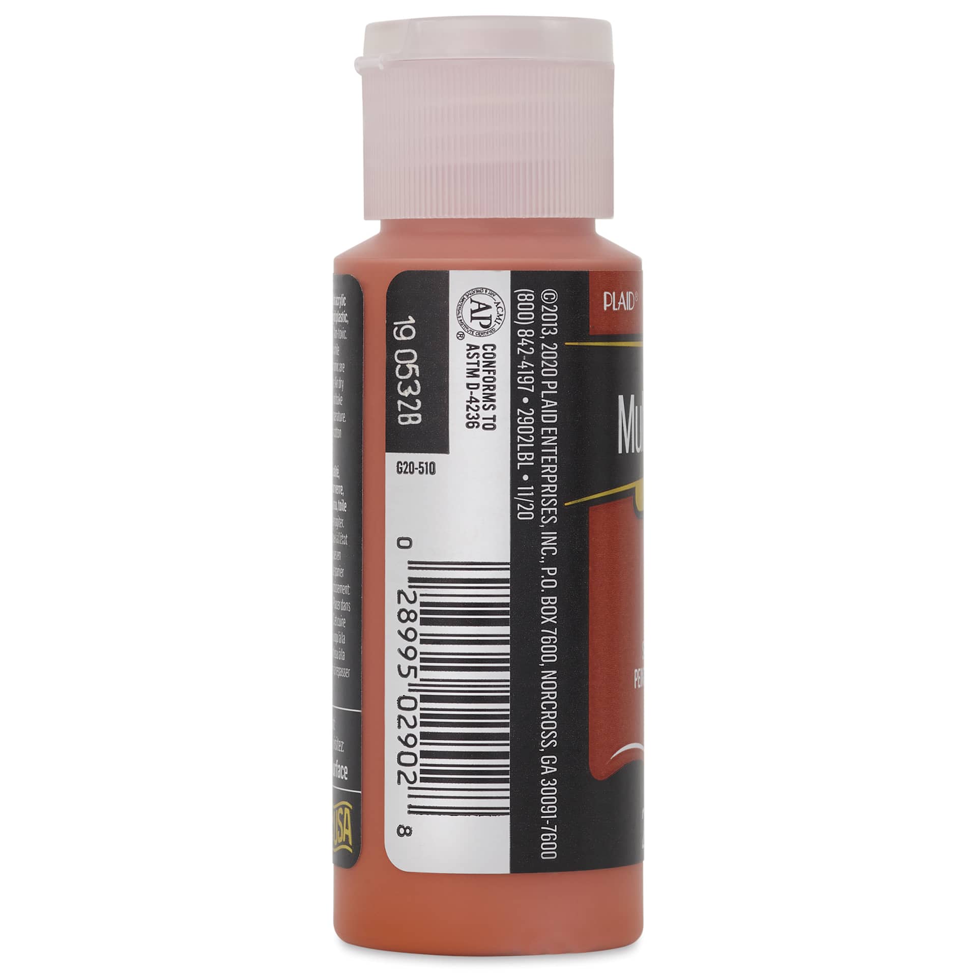 FolkArt Multi-Surface Acrylic Paint - Pueblo, 59 ml bottle side