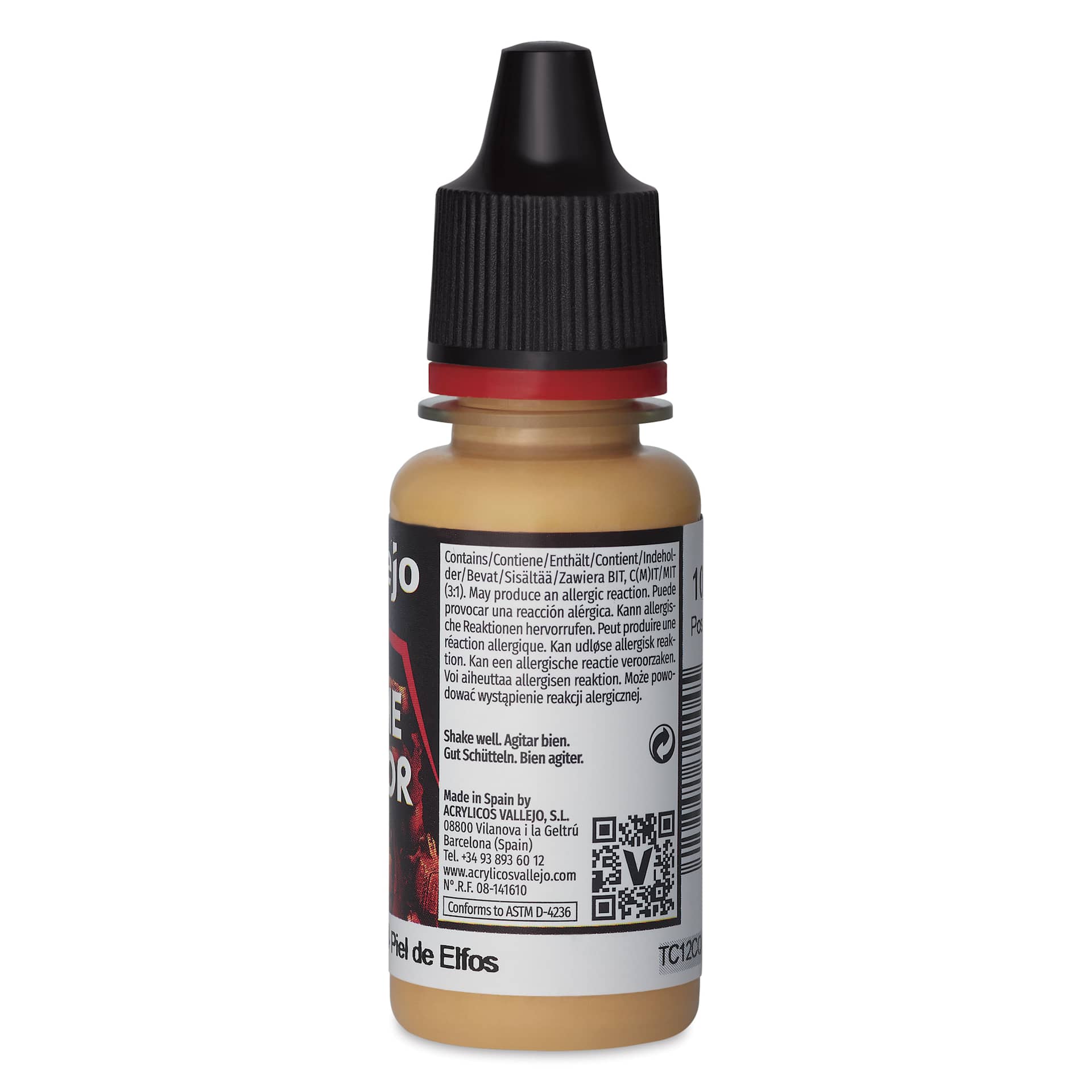 Vallejo Game Color Acrylic Paint - Elf Skin Tone, 18 ml - back