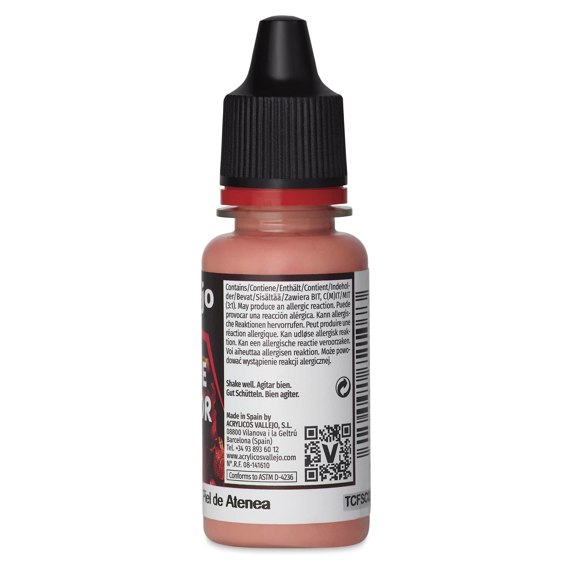 Vallejo Game Color Acrylic Paint - Anthea Skin, 18 ml - back