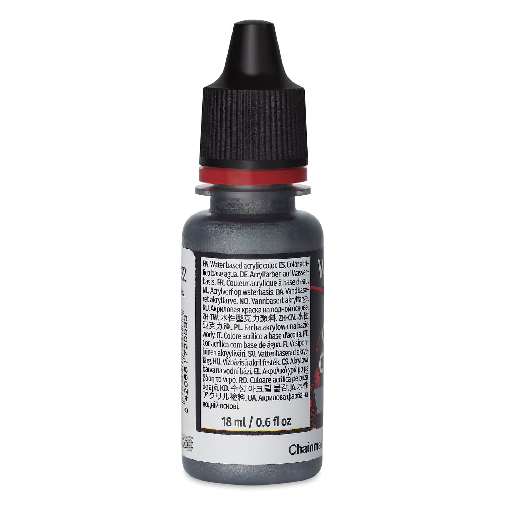 Vallejo Game Color Acrylic Paint - Chainmail, 18 ml - side