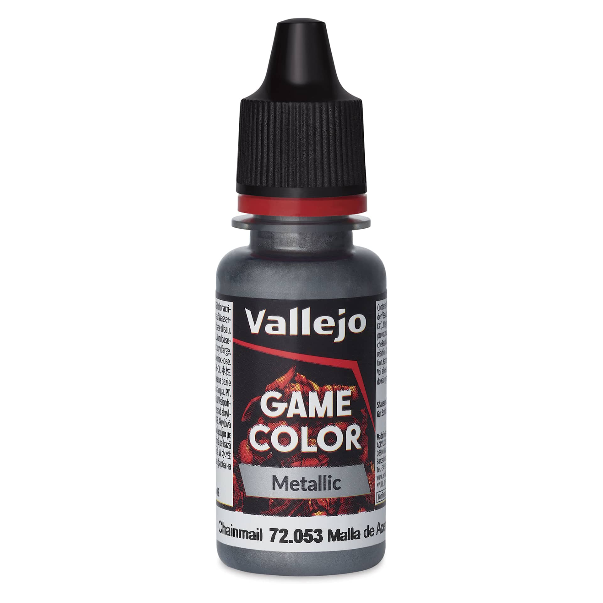 Vallejo Game Color Acrylic Paint - Chainmail, 18 ml - front