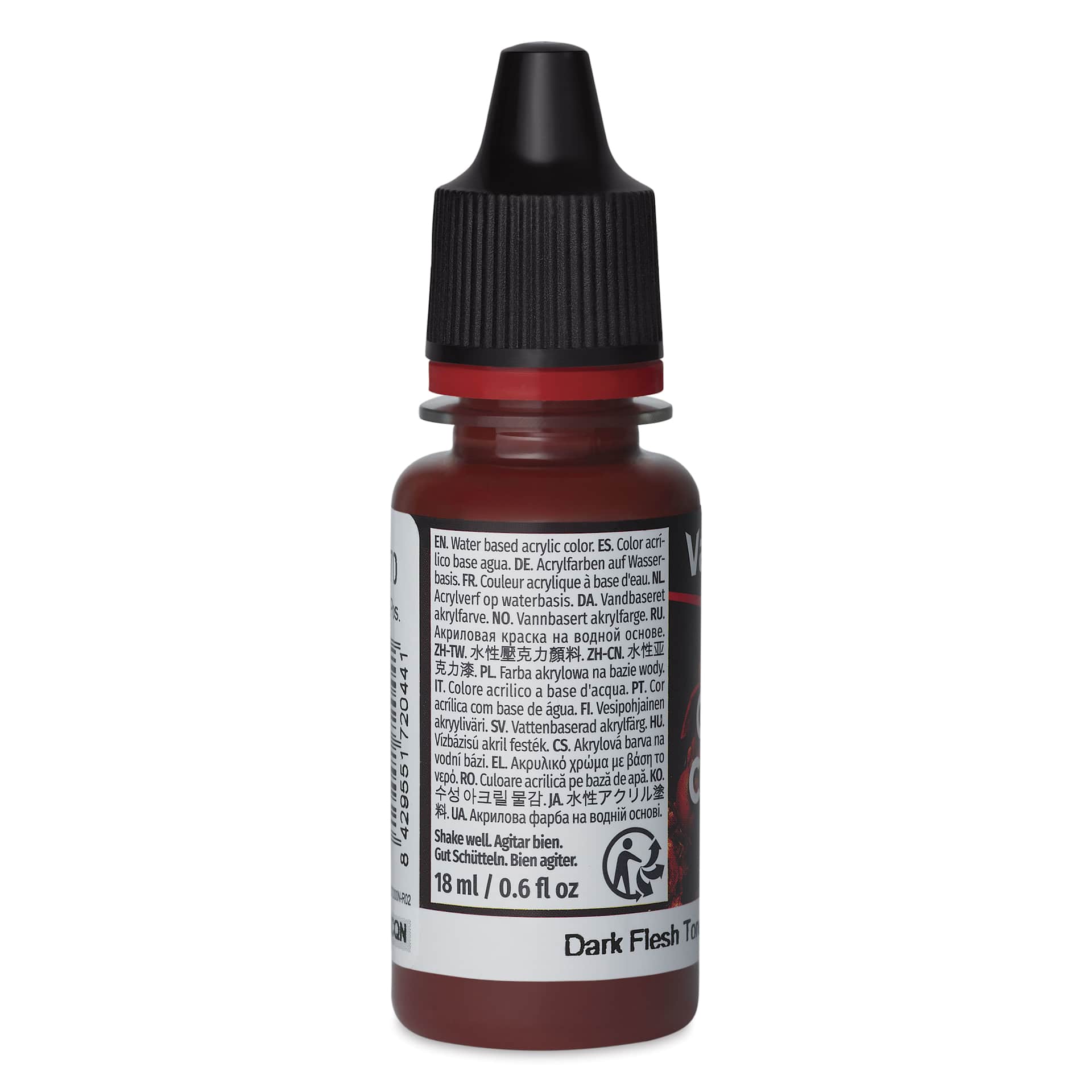 Vallejo Game Color Acrylic Paint - Dark Fleshtone, 18 ml - side