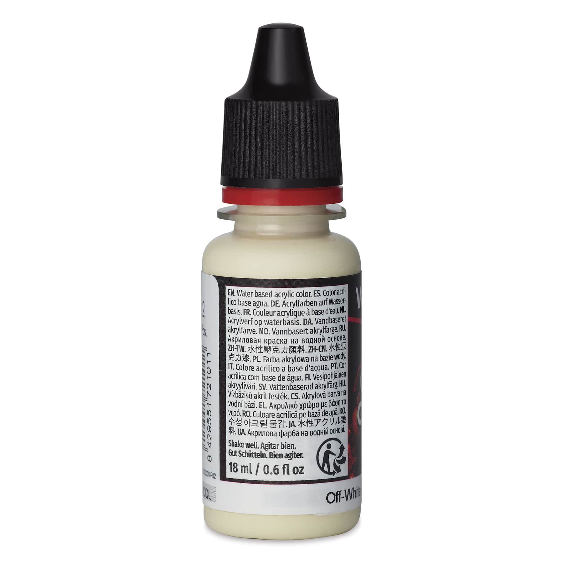 Vallejo Game Color Acrylic Paint - Off-White, 18 ml - side
