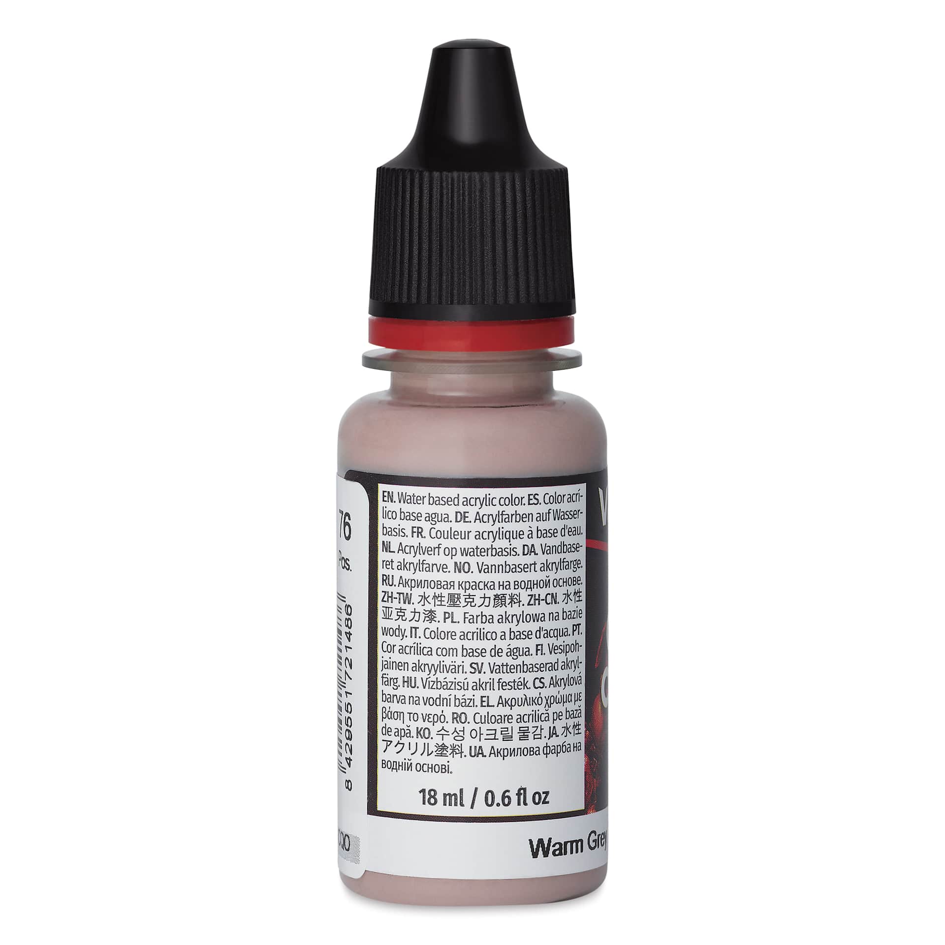 Vallejo Game Color Acrylic Paint - Warm Grey, 18 ml - side