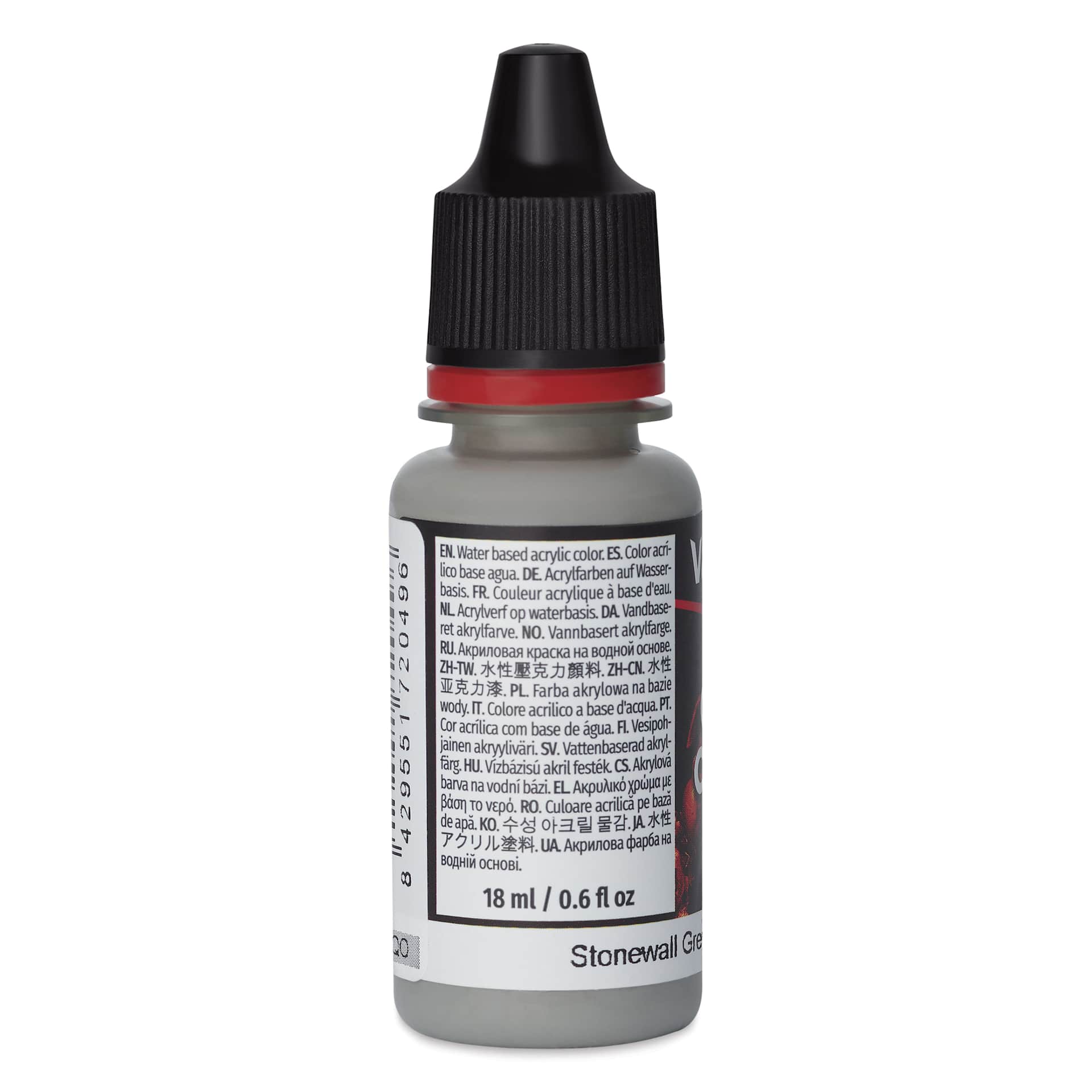 Vallejo Game Color Acrylic Paint - Stonewall Grey, 18 ml - side