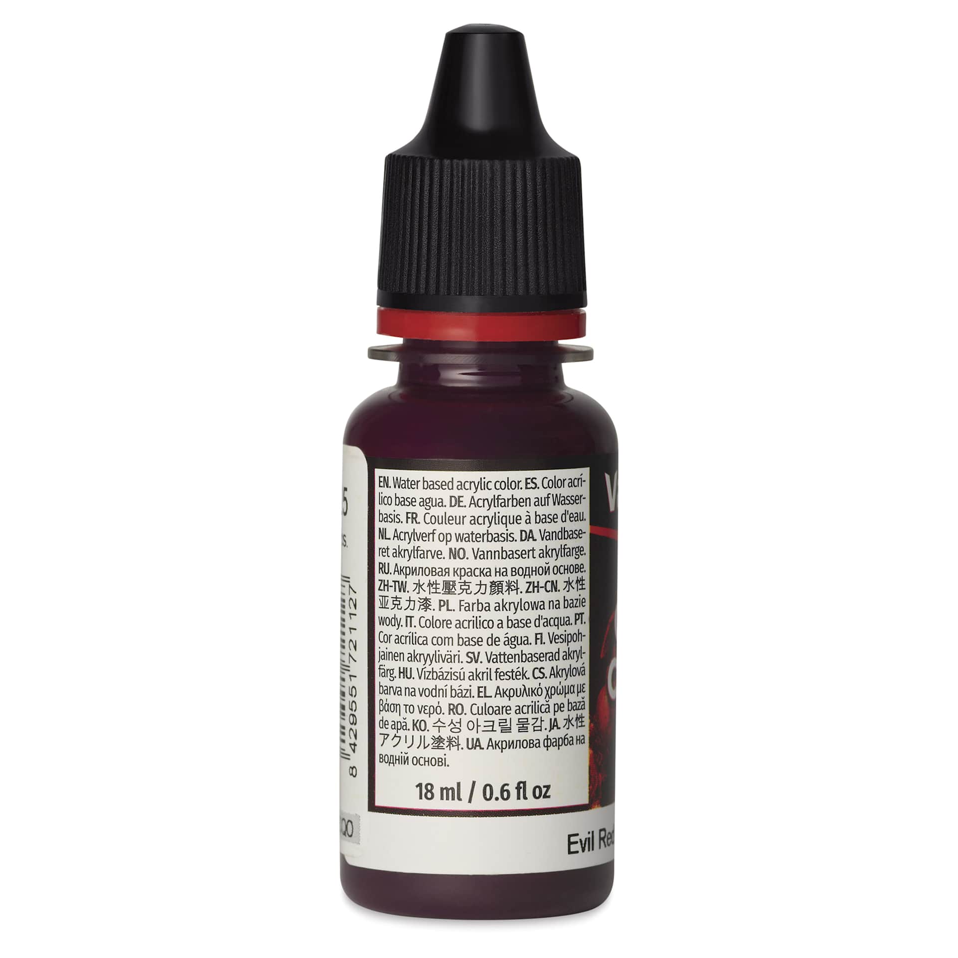 Vallejo Game Color Acrylic Paint - Evil Red, 18 ml - side