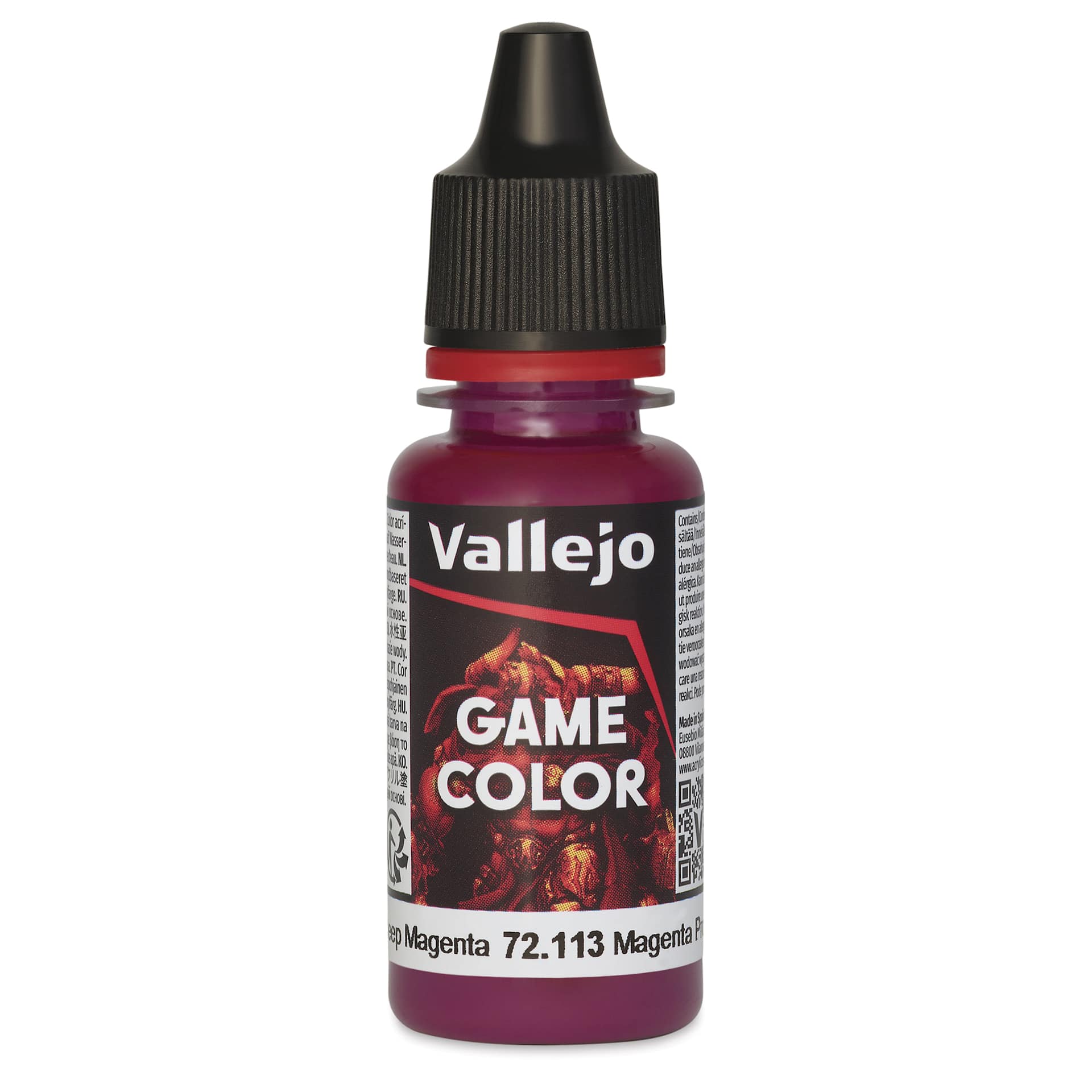 Vallejo Game Color Acrylic Paint - Deep Magenta, 18 ml - front