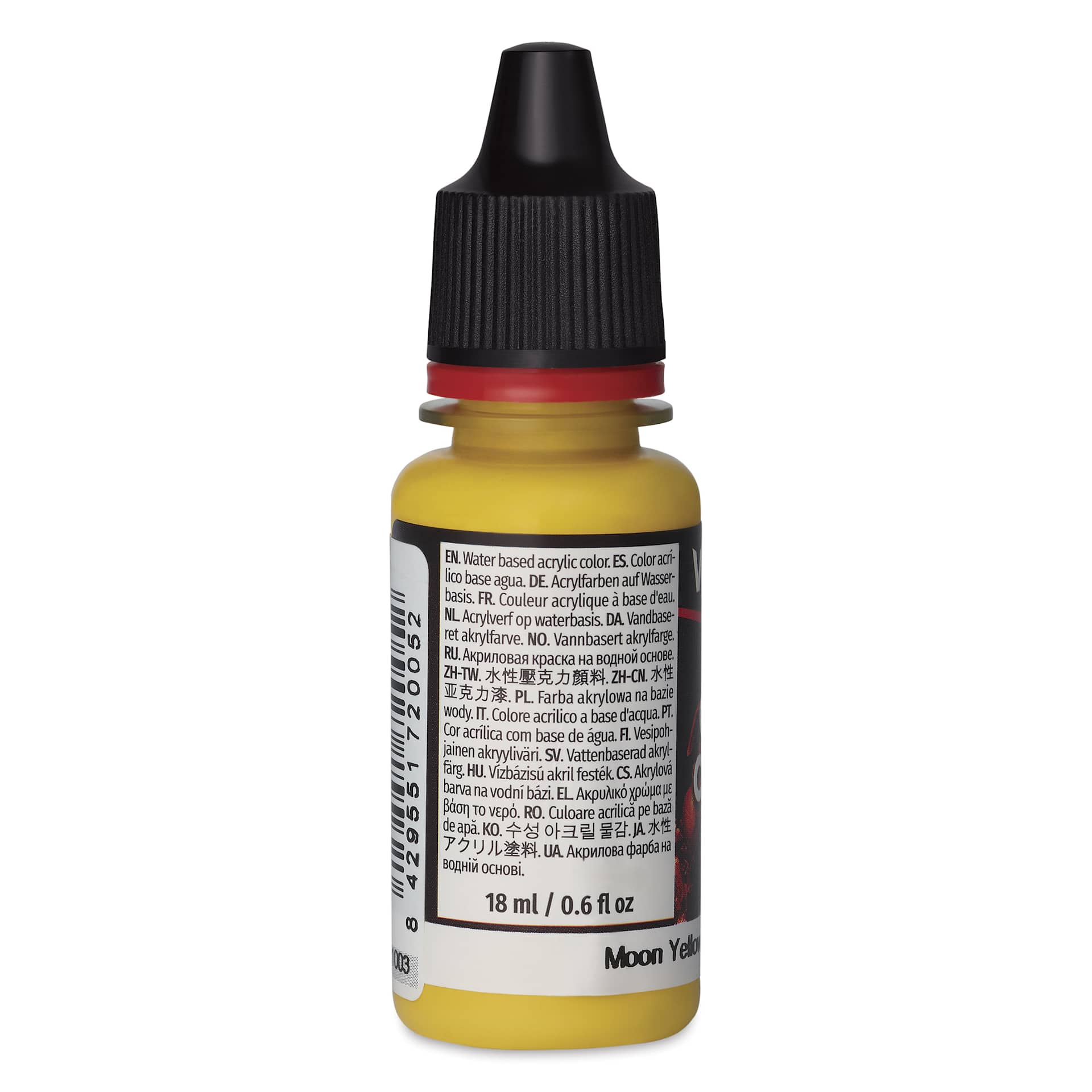 Vallejo Game Color Acrylic Paint - Moon Yellow, 18 ml - side