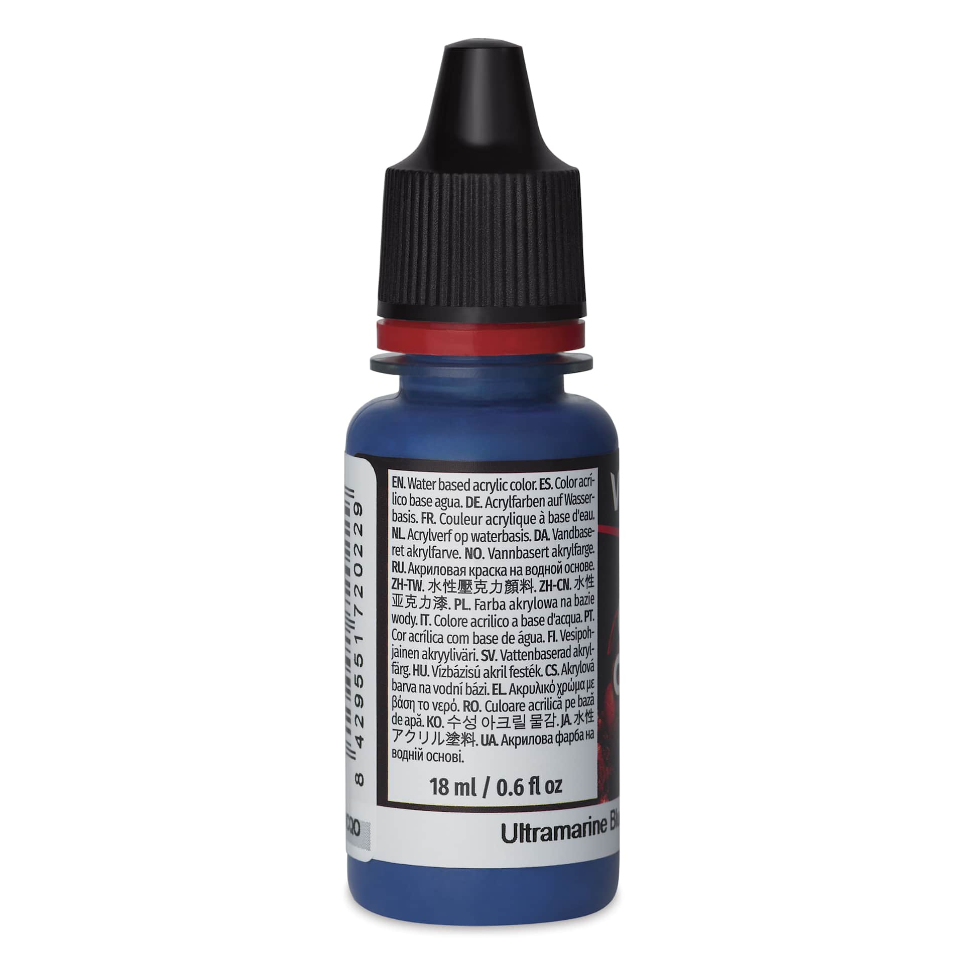 Vallejo Game Color Acrylic Paint - Ultramarine Blue, 18 ml - side