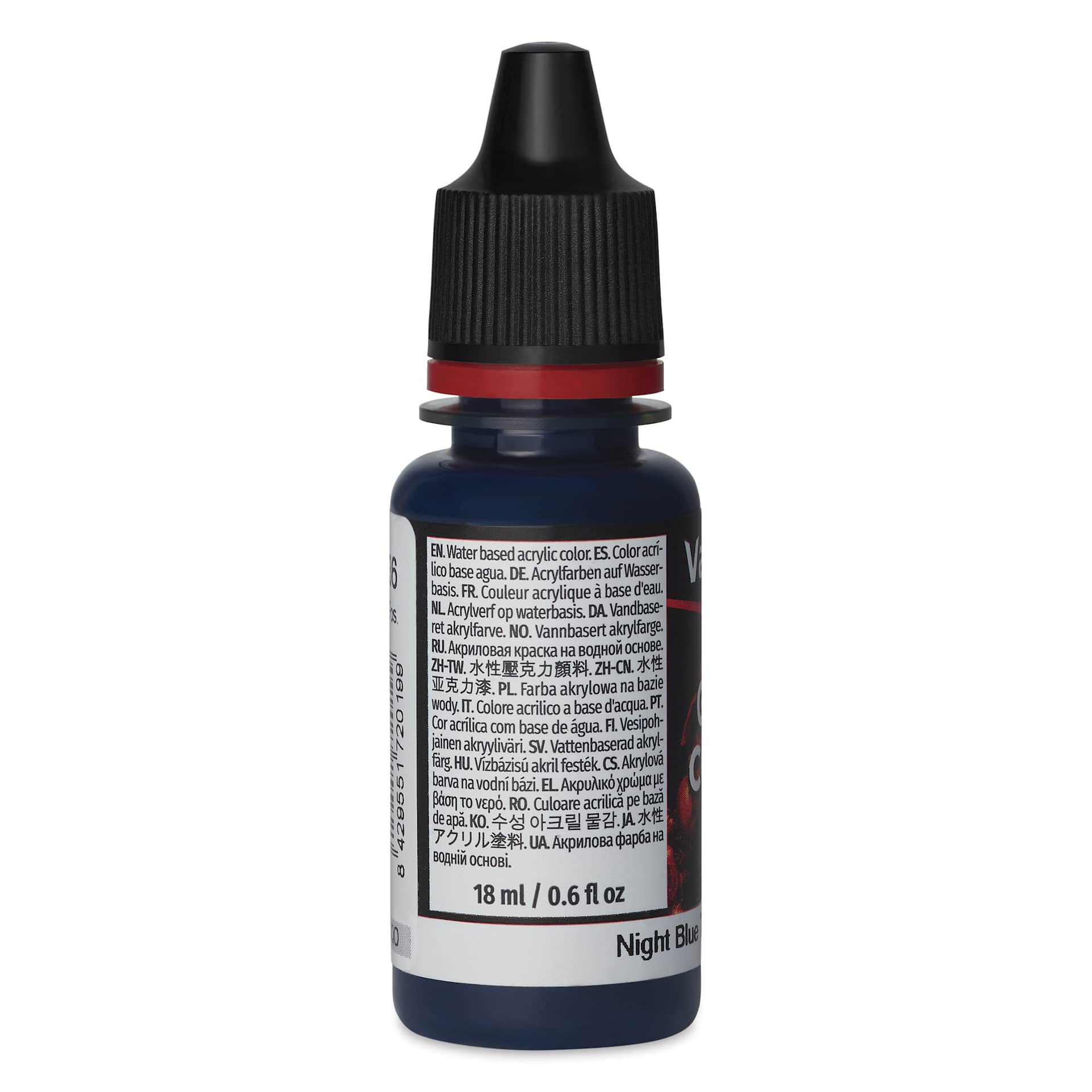 Vallejo Game Color Acrylic Paint - Night Blue, 18 ml - side