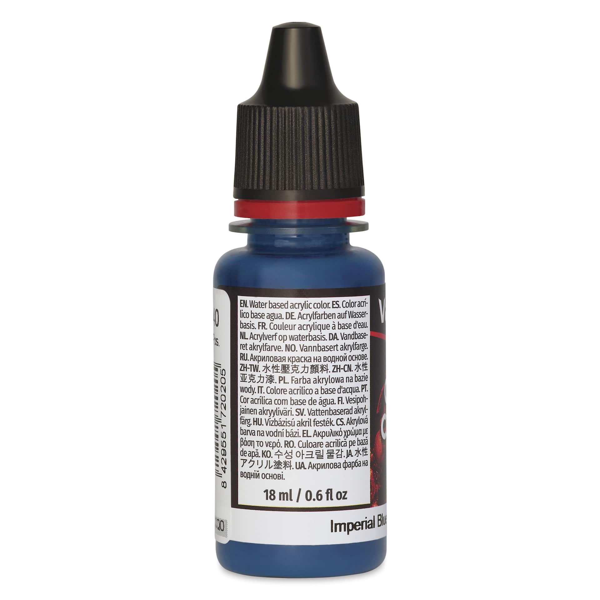 Vallejo Game Color Acrylic Paint - Imperial Blue, 18 ml - side