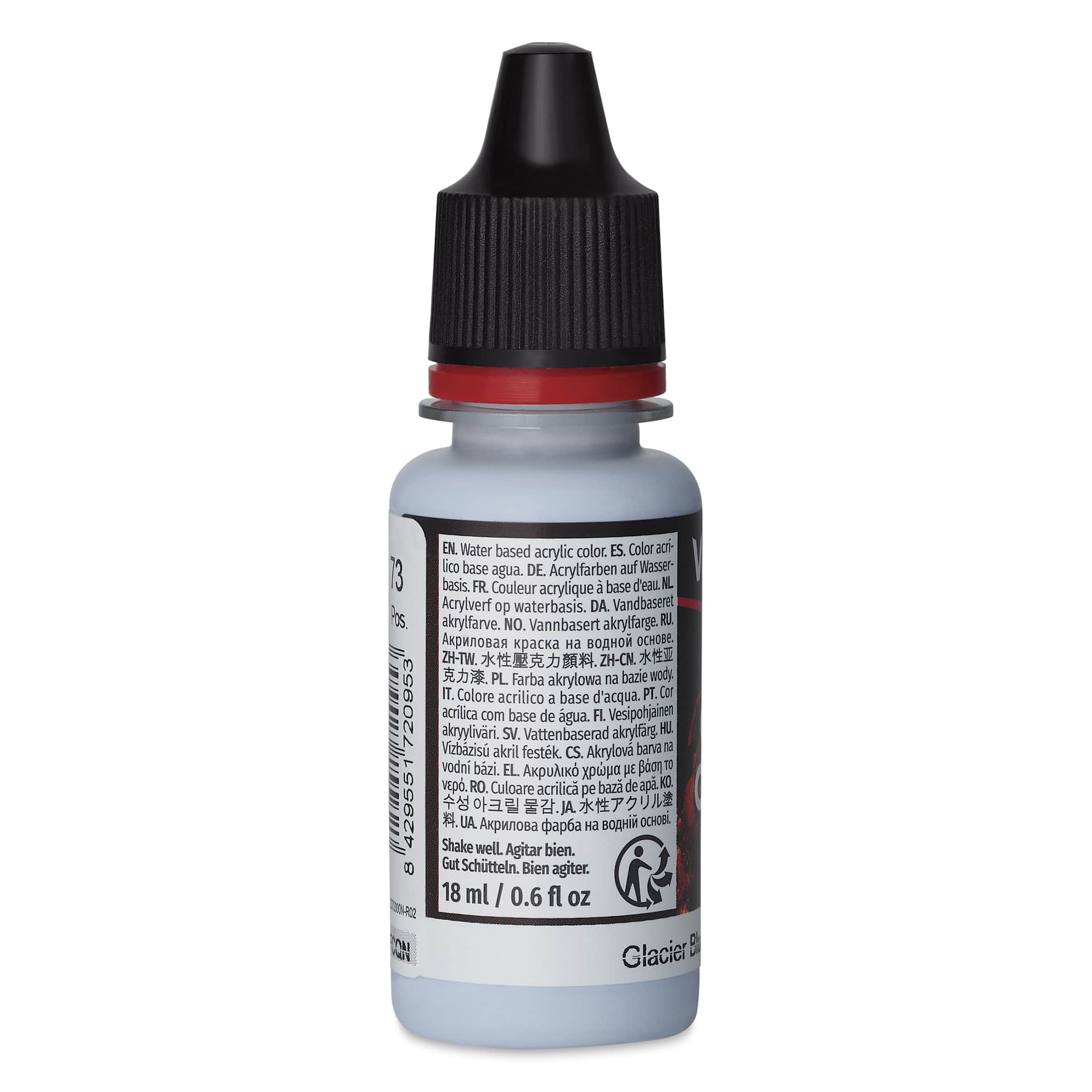 Vallejo Game Color Acrylic Paint - Glacier Blue, 18 ml - side