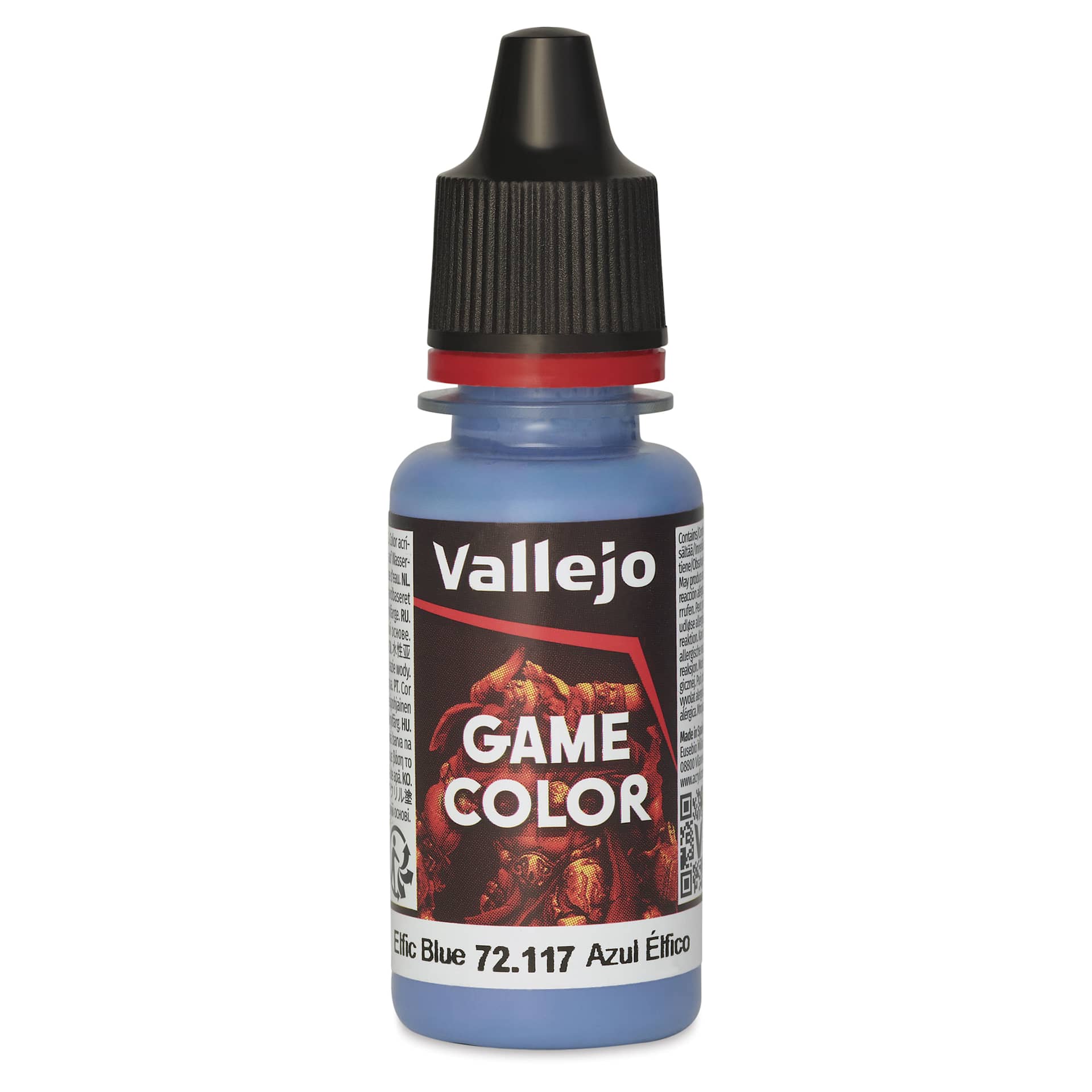 Vallejo Game Color Acrylic Paint - Elfic Blue, 18 ml - front