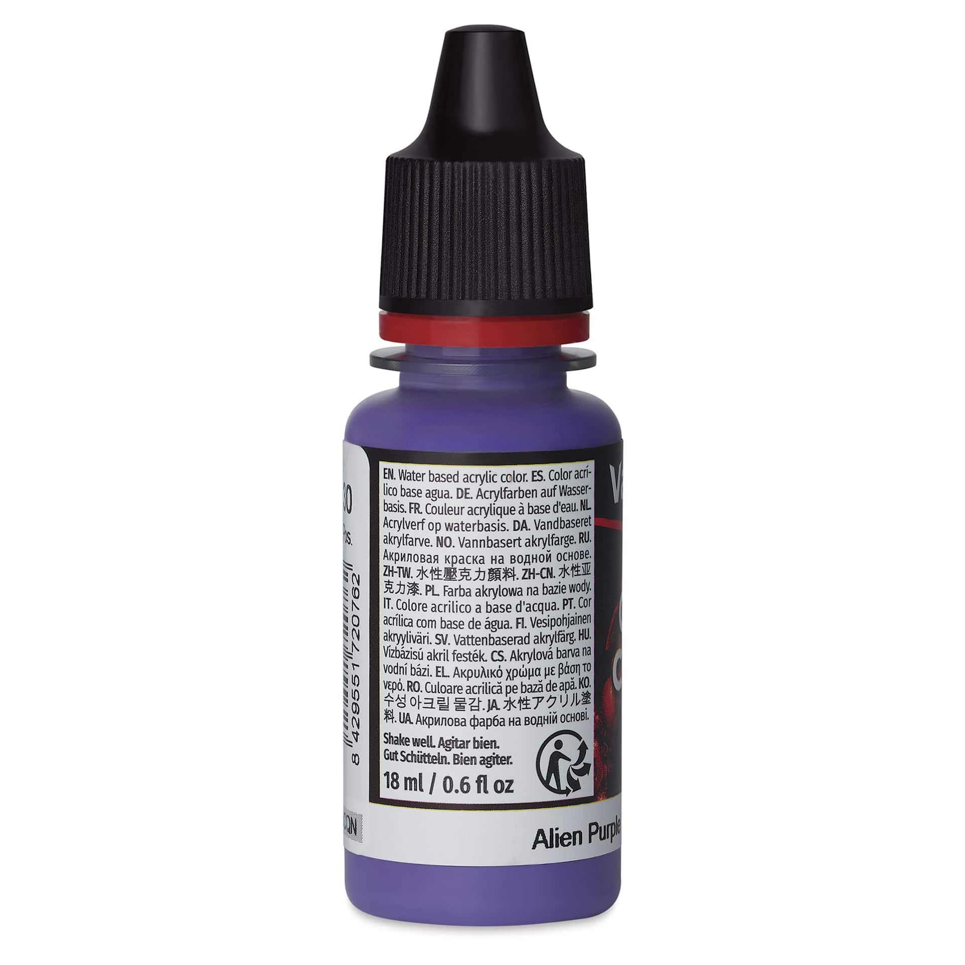 Vallejo Game Color Acrylic Paint - Alien Purple, 18 ml - side