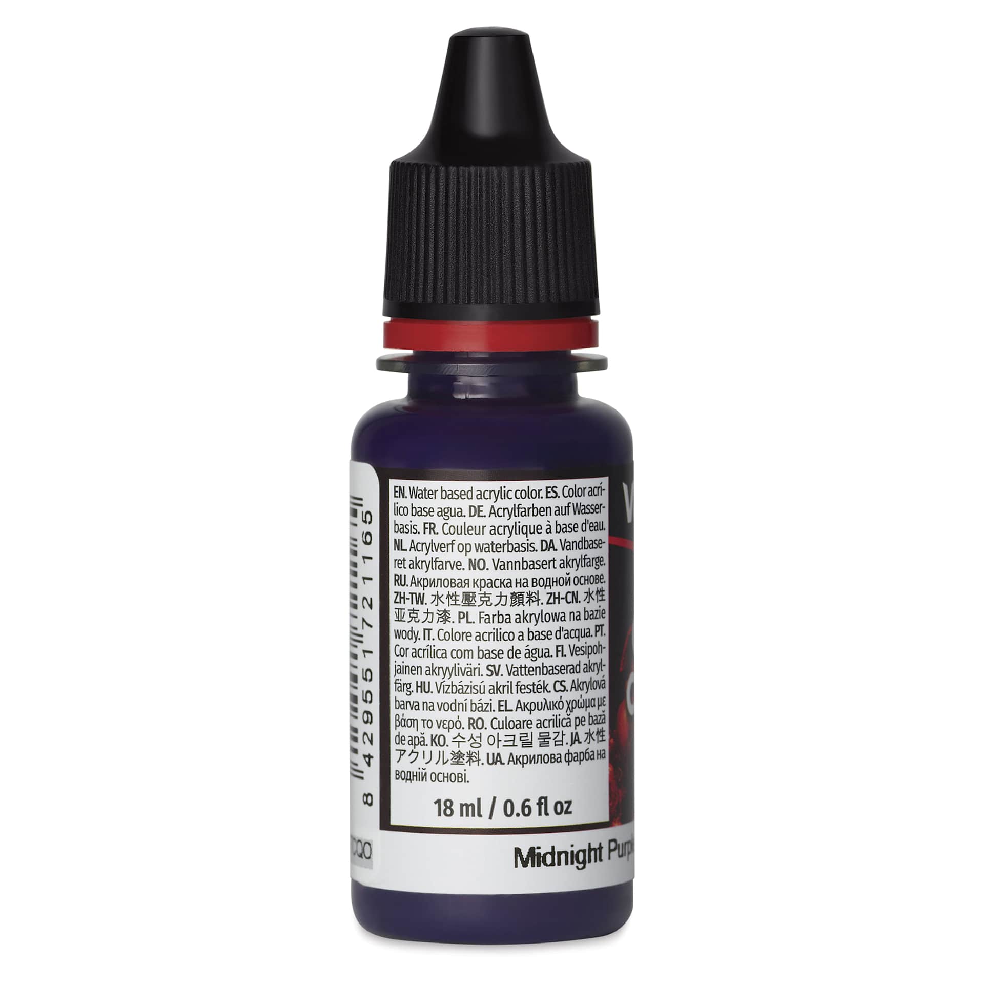 Vallejo Game Color Acrylic Paint - Midnight Purple, 18 ml - side