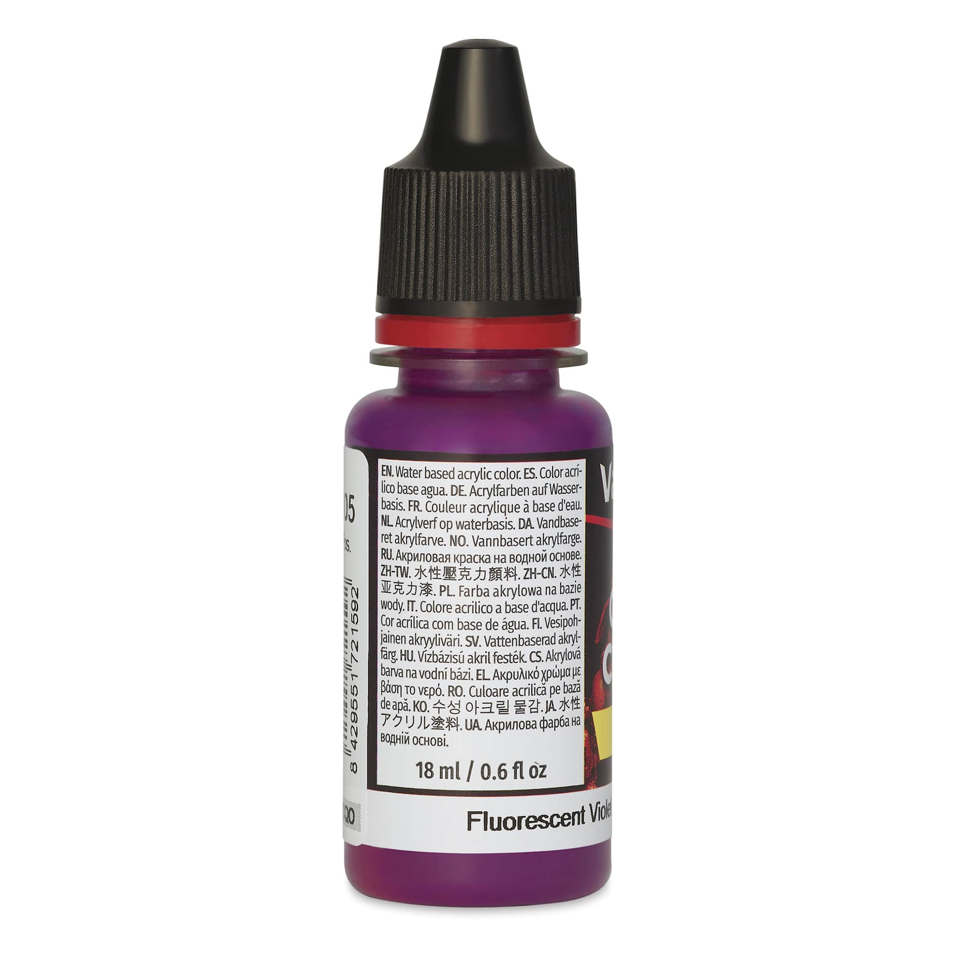 Vallejo Game Color Acrylic Paint - Fluorescent Violet, 18 ml - side