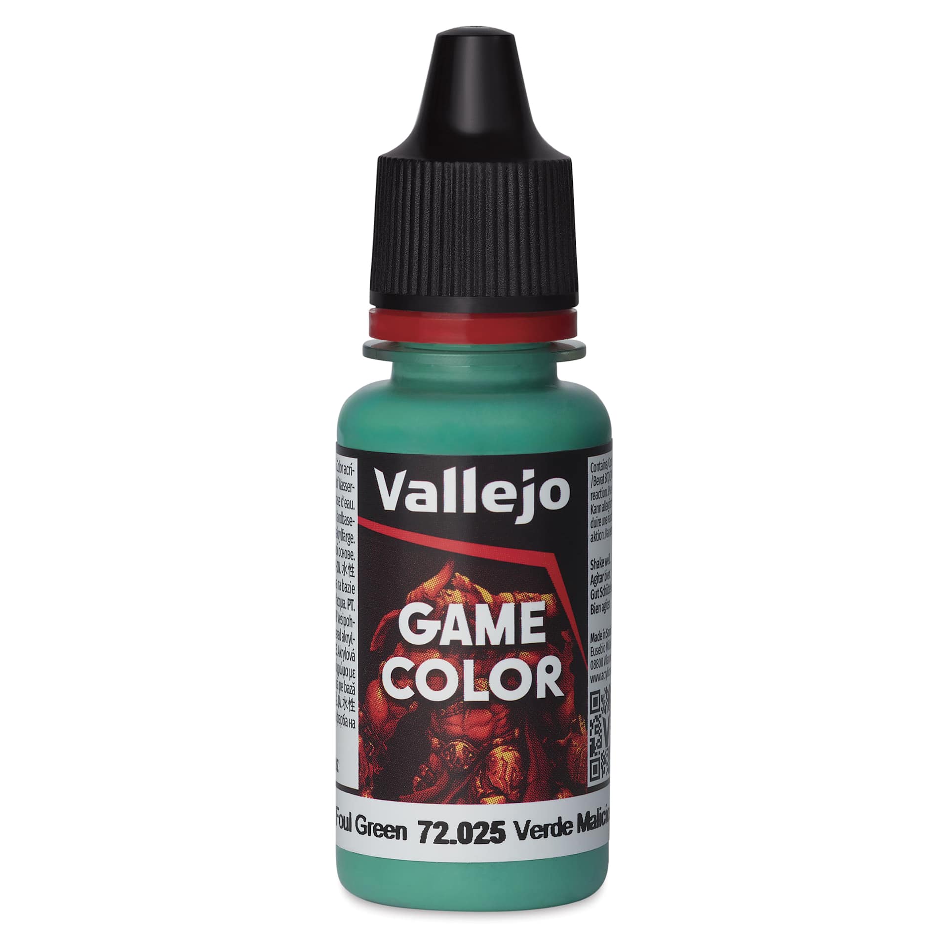 Vallejo Game Color Acrylic Paint - Foul Green, 18 ml - front