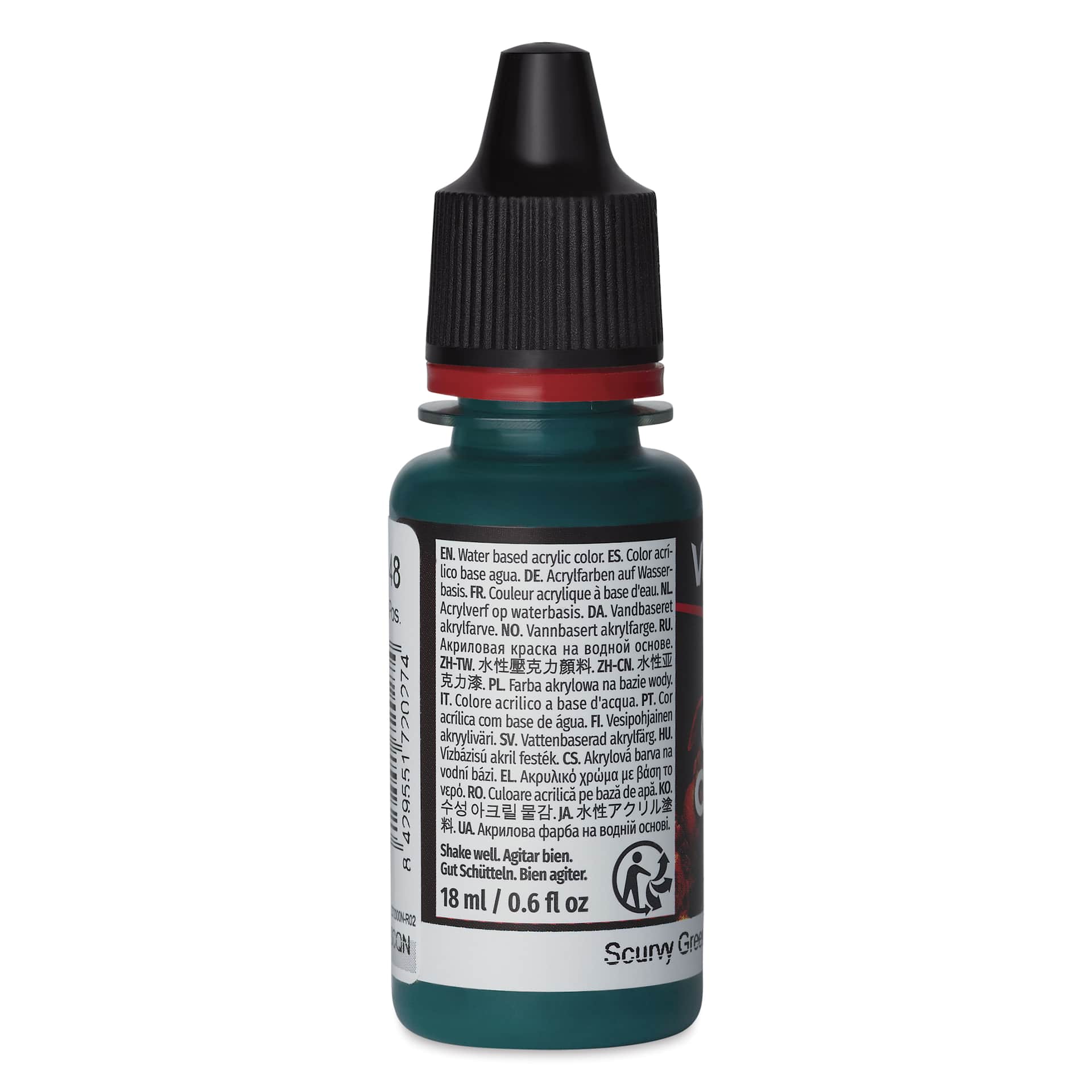 Vallejo Game Color Acrylic Paint - Scurvy Green, 18 ml - side