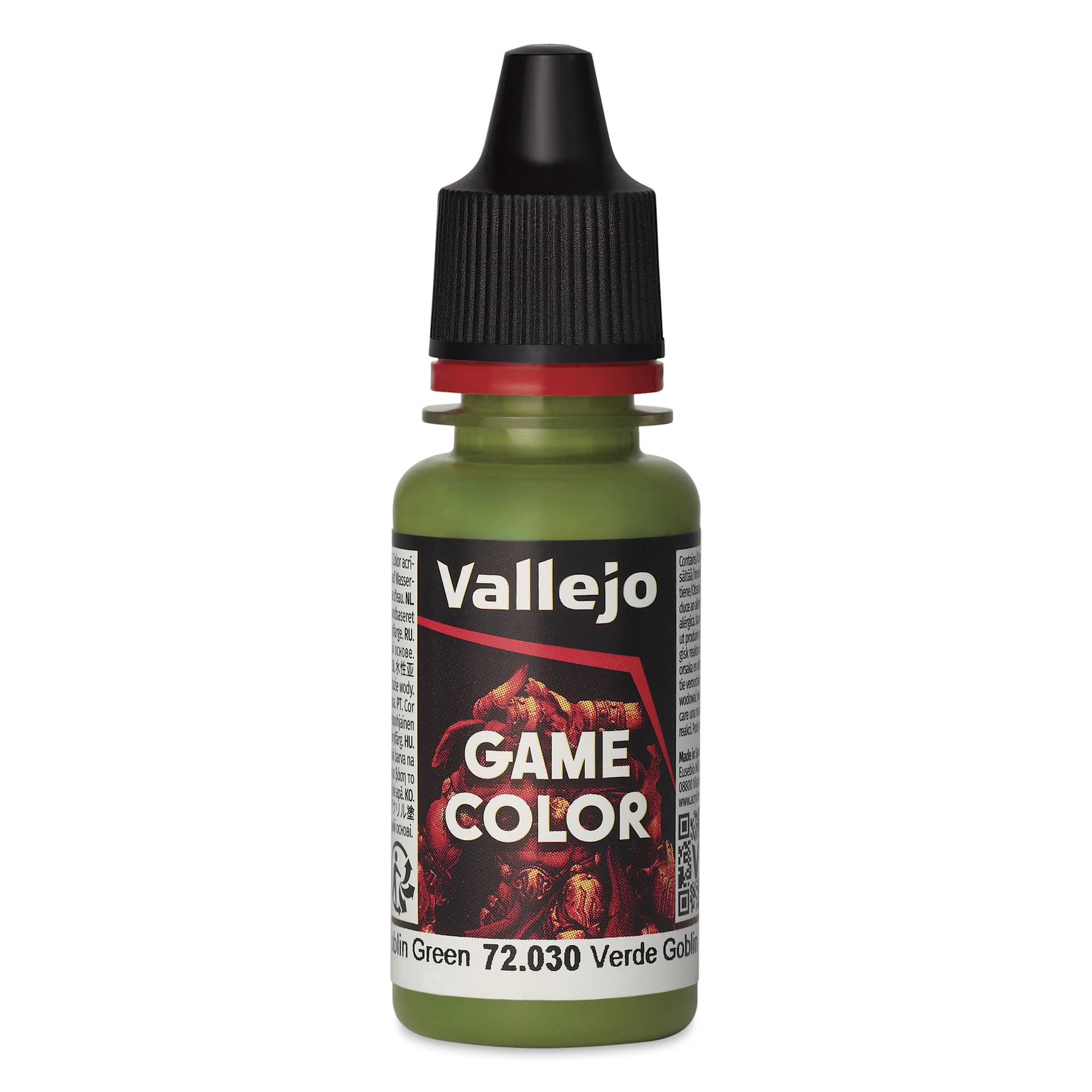 Vallejo Game Color Acrylic Paint - Goblin Green, 18 ml - front