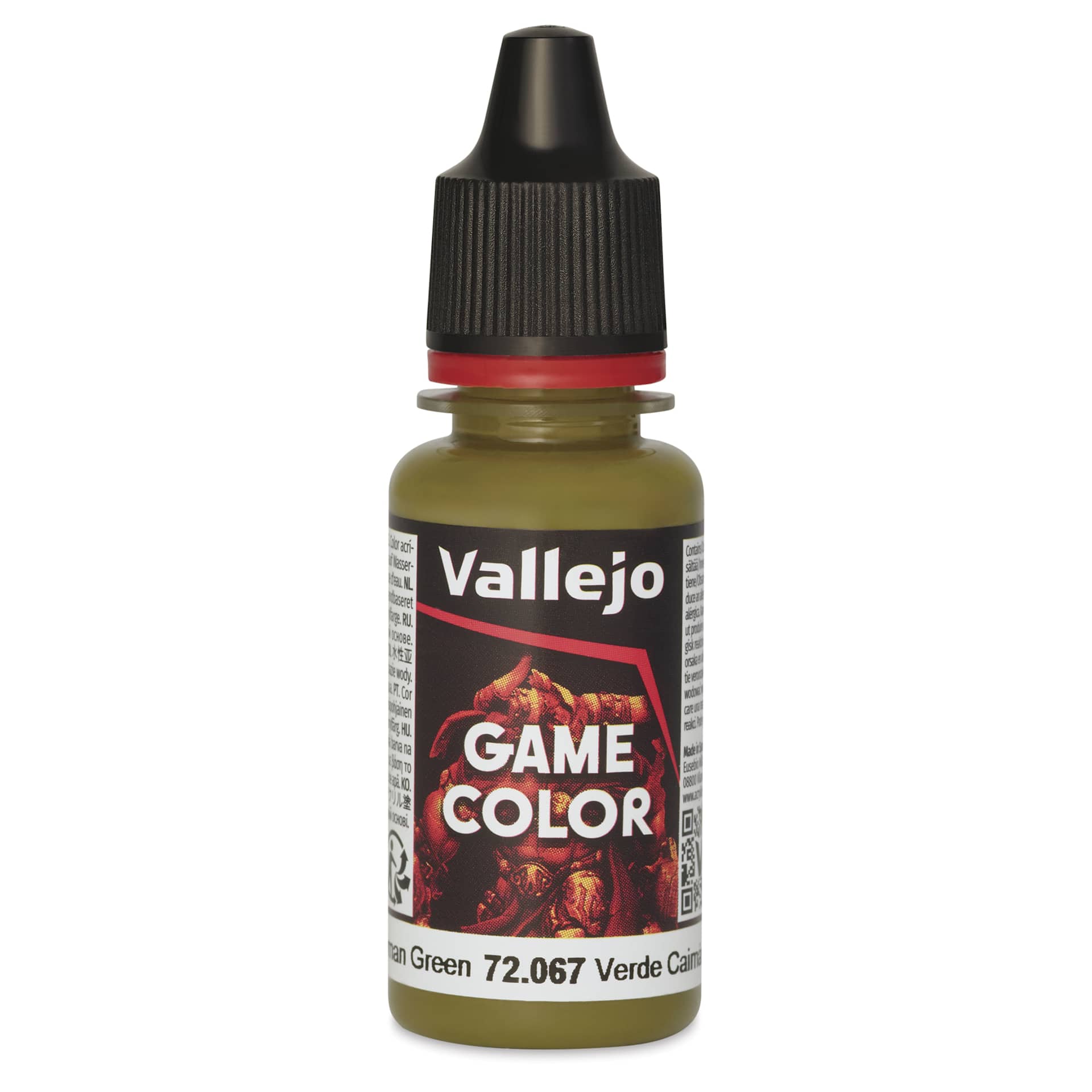 Vallejo Game Color Acrylic Paint - Cayman Green, 18 ml - front