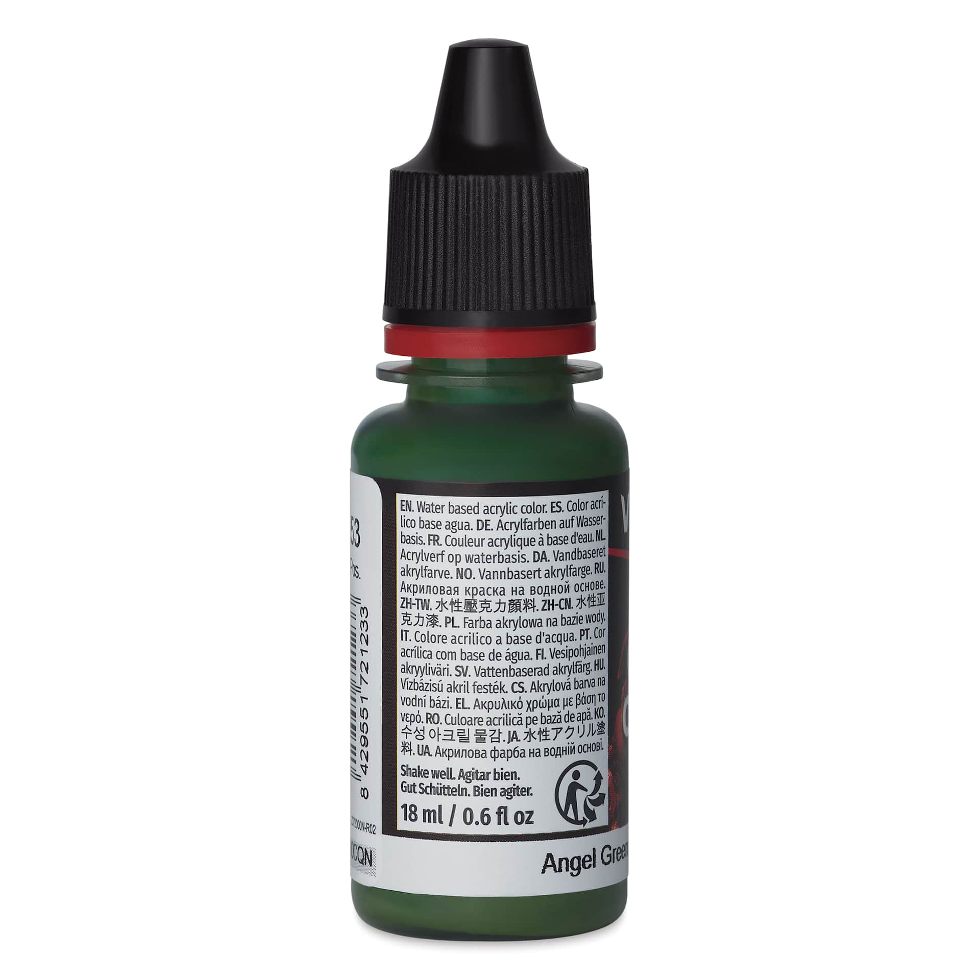 Vallejo Game Color Acrylic Paint - Angel Green, 18 ml - side