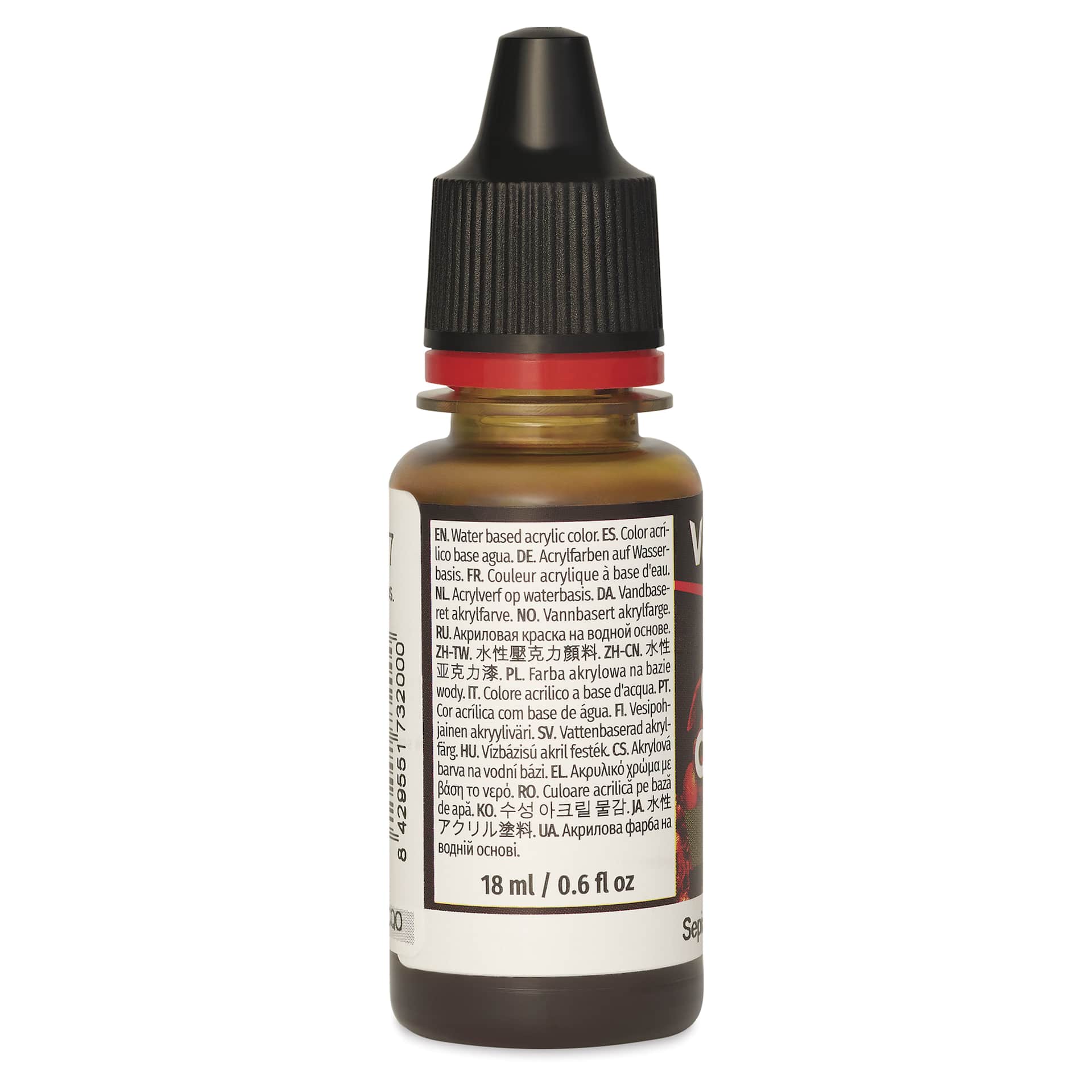 Vallejo Game Color Acrylic Paint - Sepia, 18 ml - side
