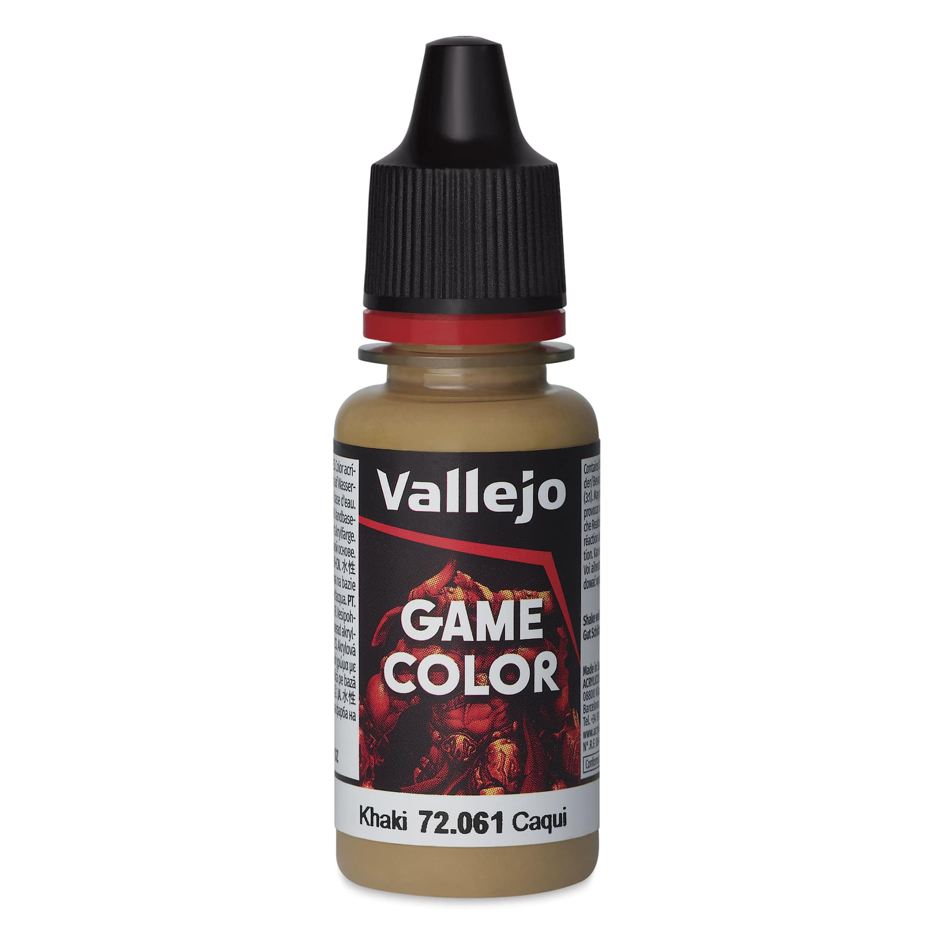 Vallejo Game Color Acrylic Paint - Khaki, 18 ml - front